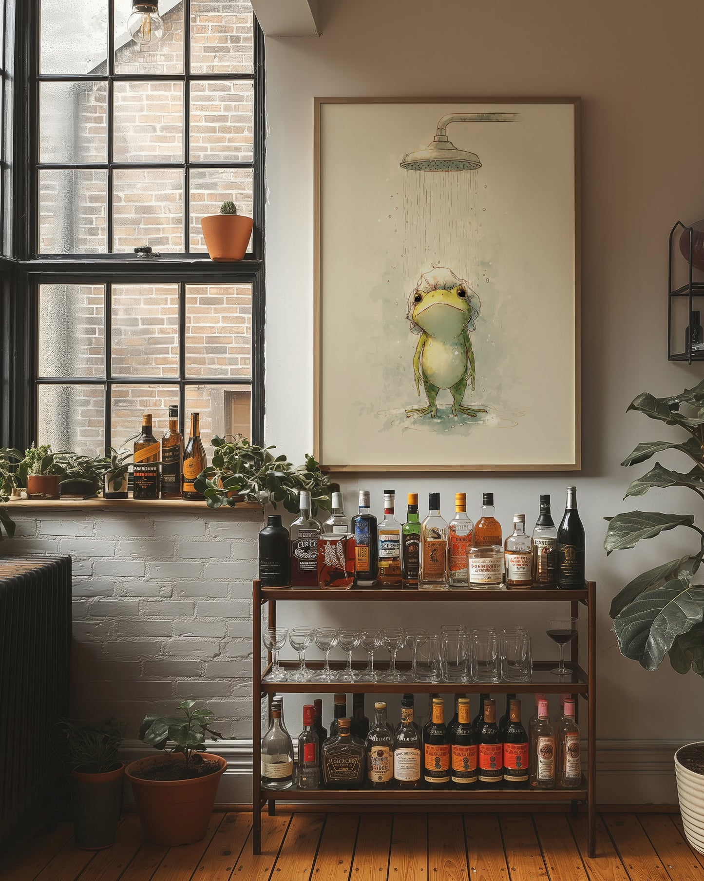 Reluctant Shower Toad's Morning Ritual