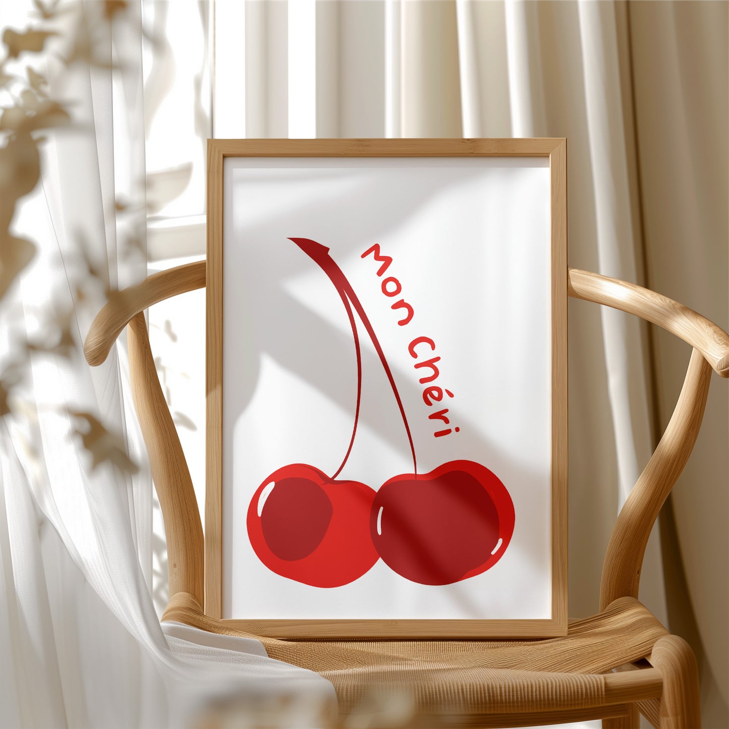 Crimson Duo: Typography in Fruit