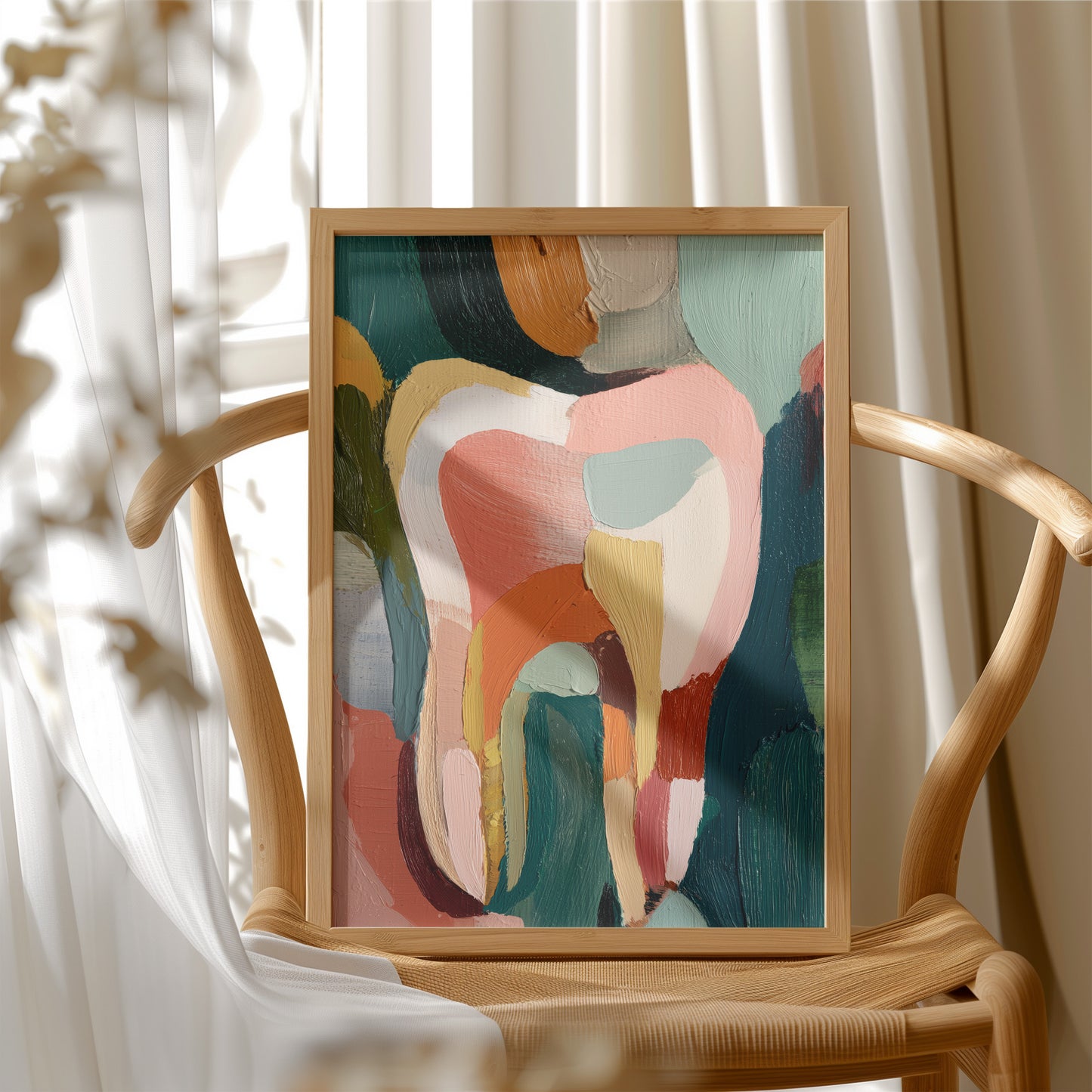 Colors Collide Where Brushstrokes Bend