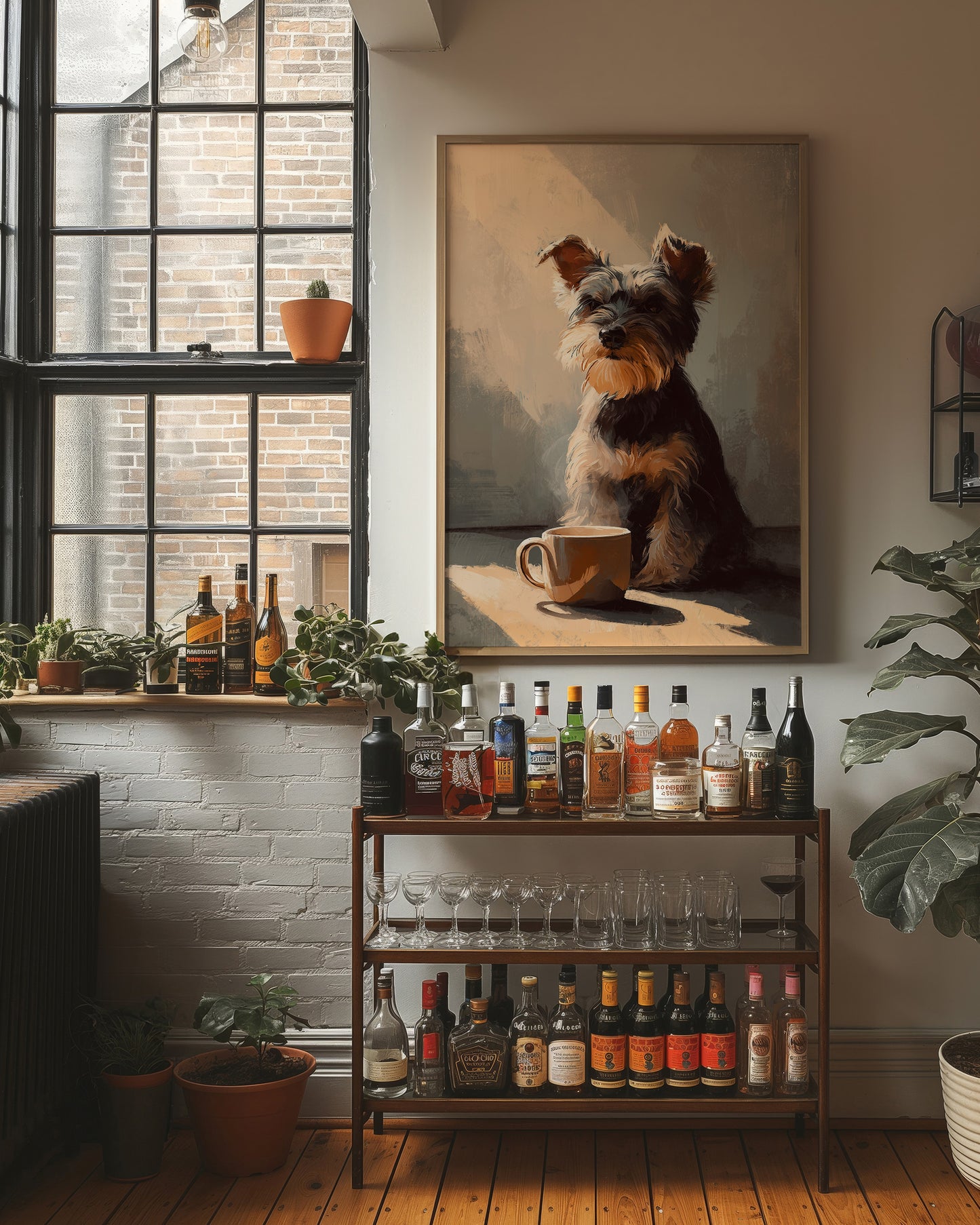 Morning Ritual With Furry Companion