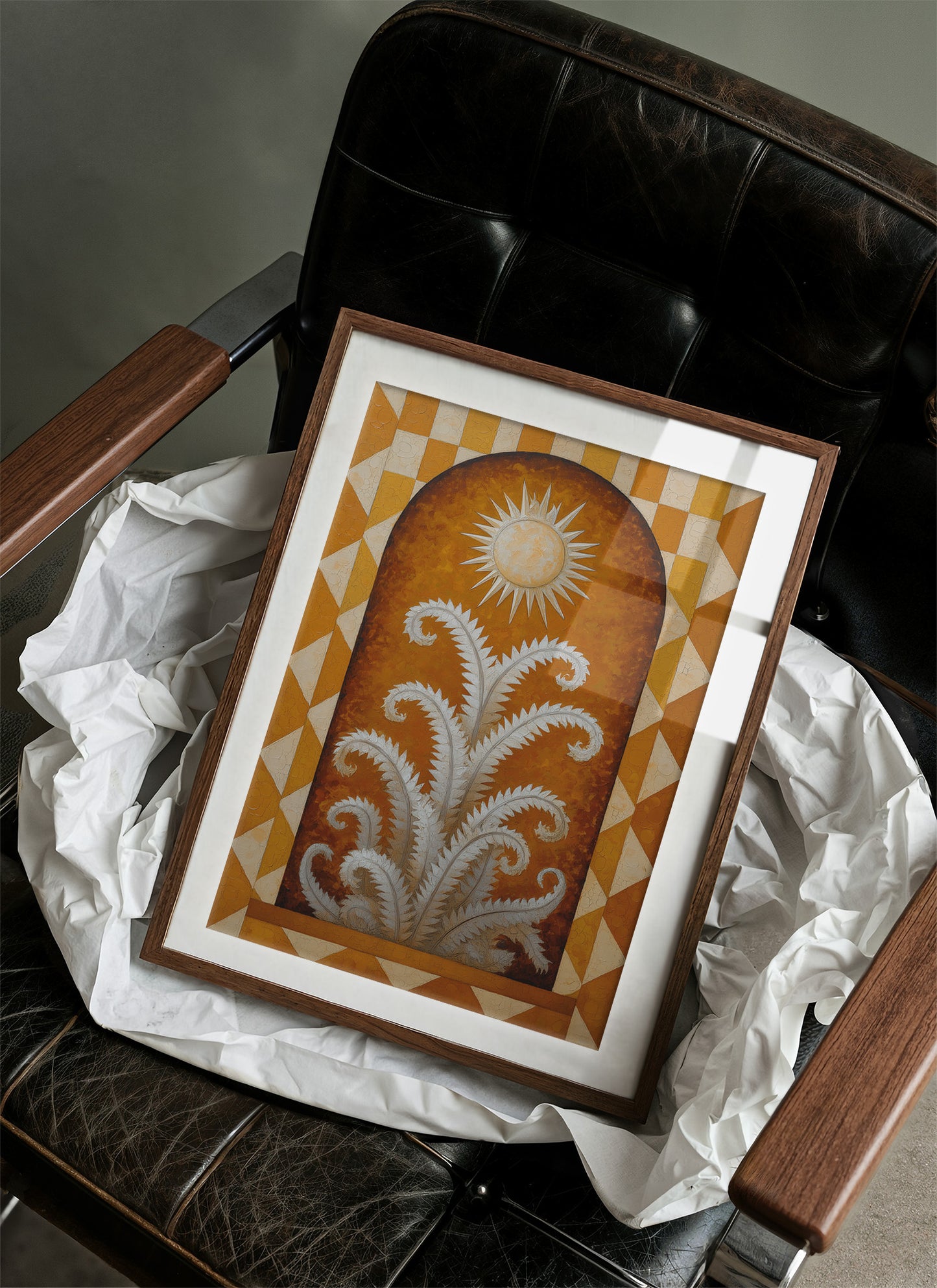 Silver Ferns Dance Under Golden Sun