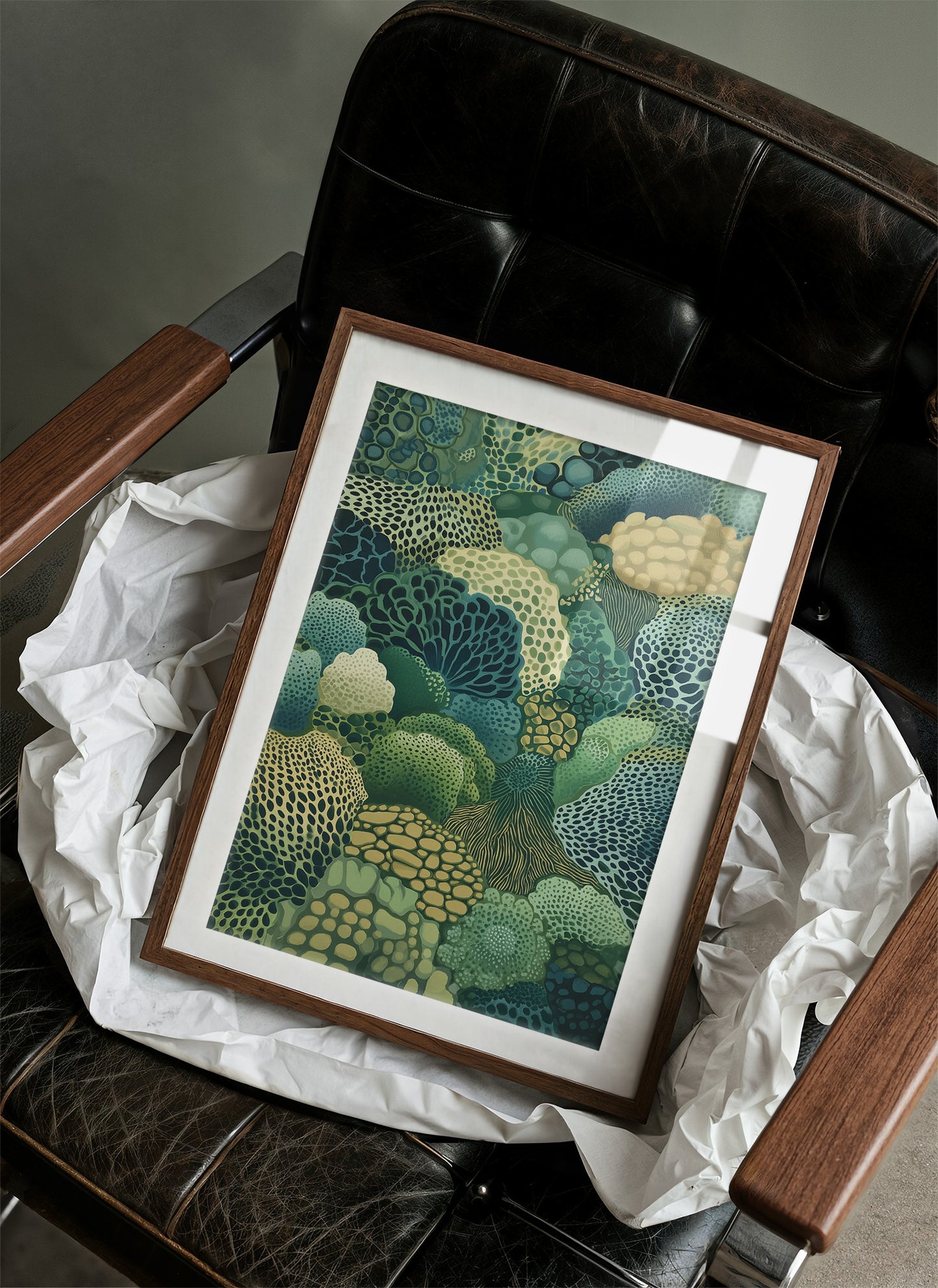 Ocean Forest Blooms In Jade