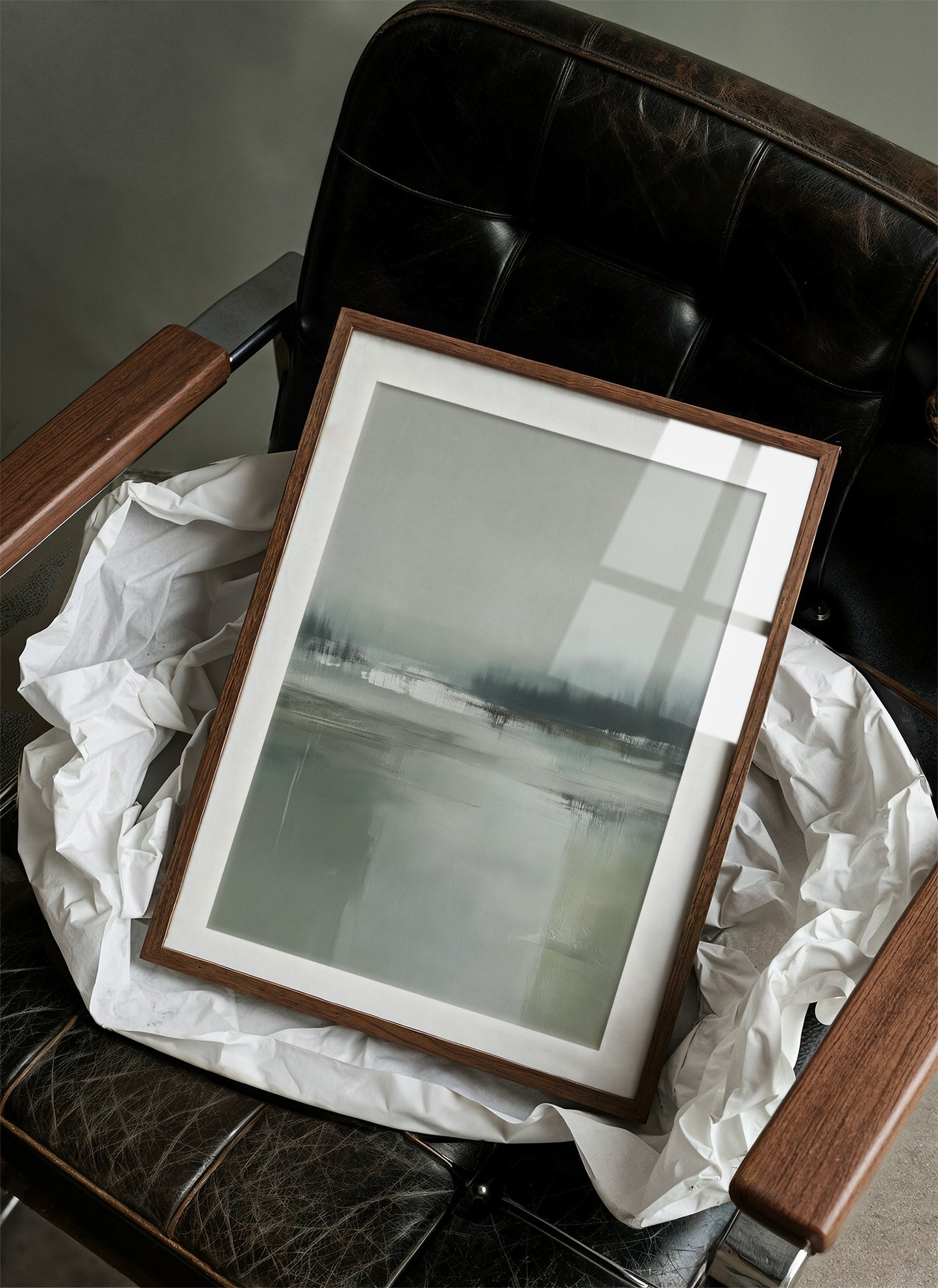 Misty Lake Finds Morning Silence