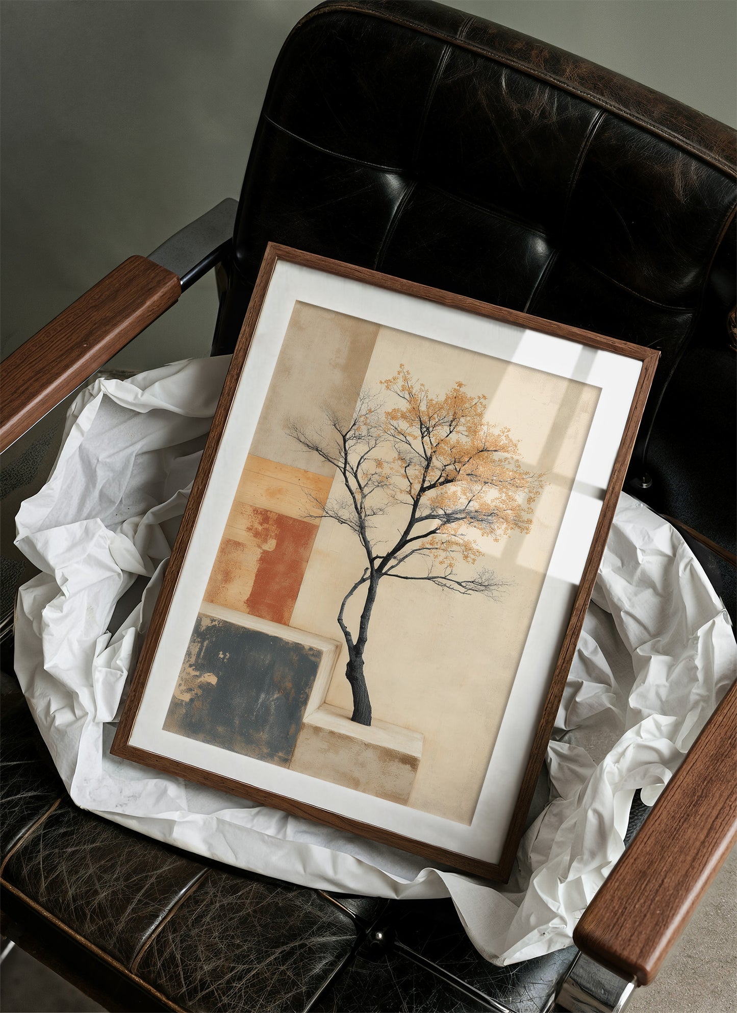 Solitary Tree Finds Golden Peace