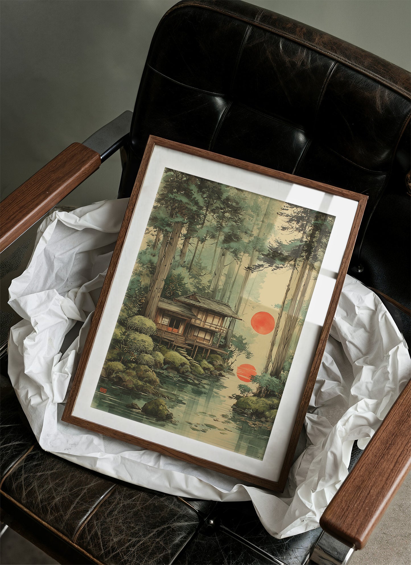 Forest Cabin Greets Twin Suns