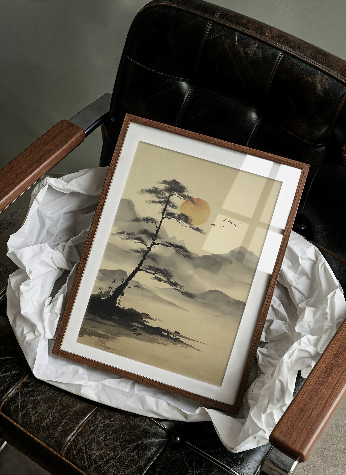 Solitary Pine Greets Rising Sun