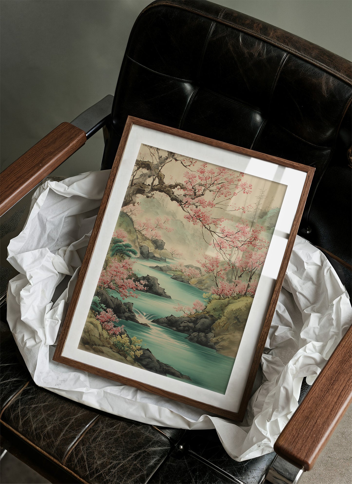 Cherry Blossoms Paint River's Journey