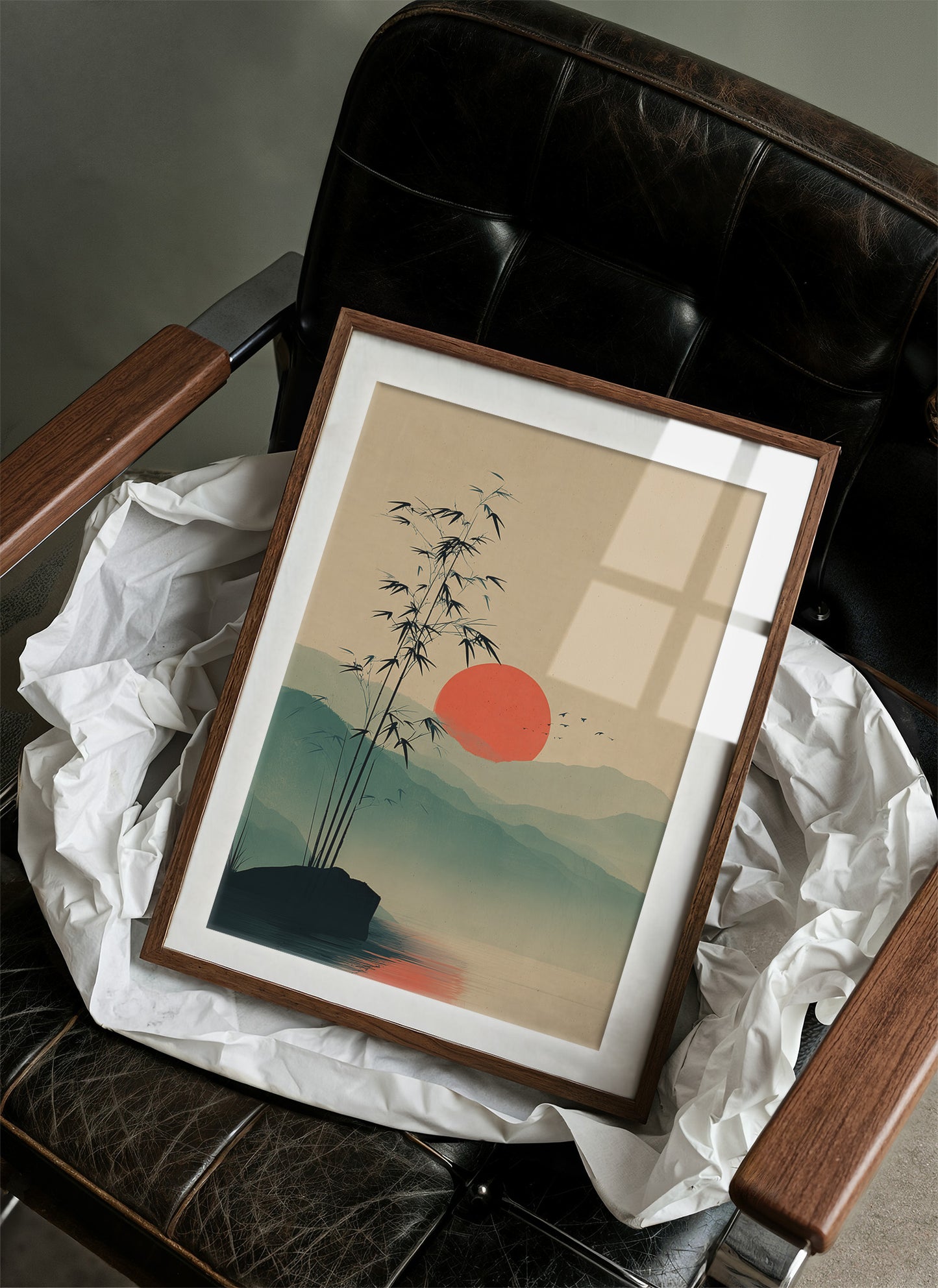 Bamboo Bends Toward Rising Sun