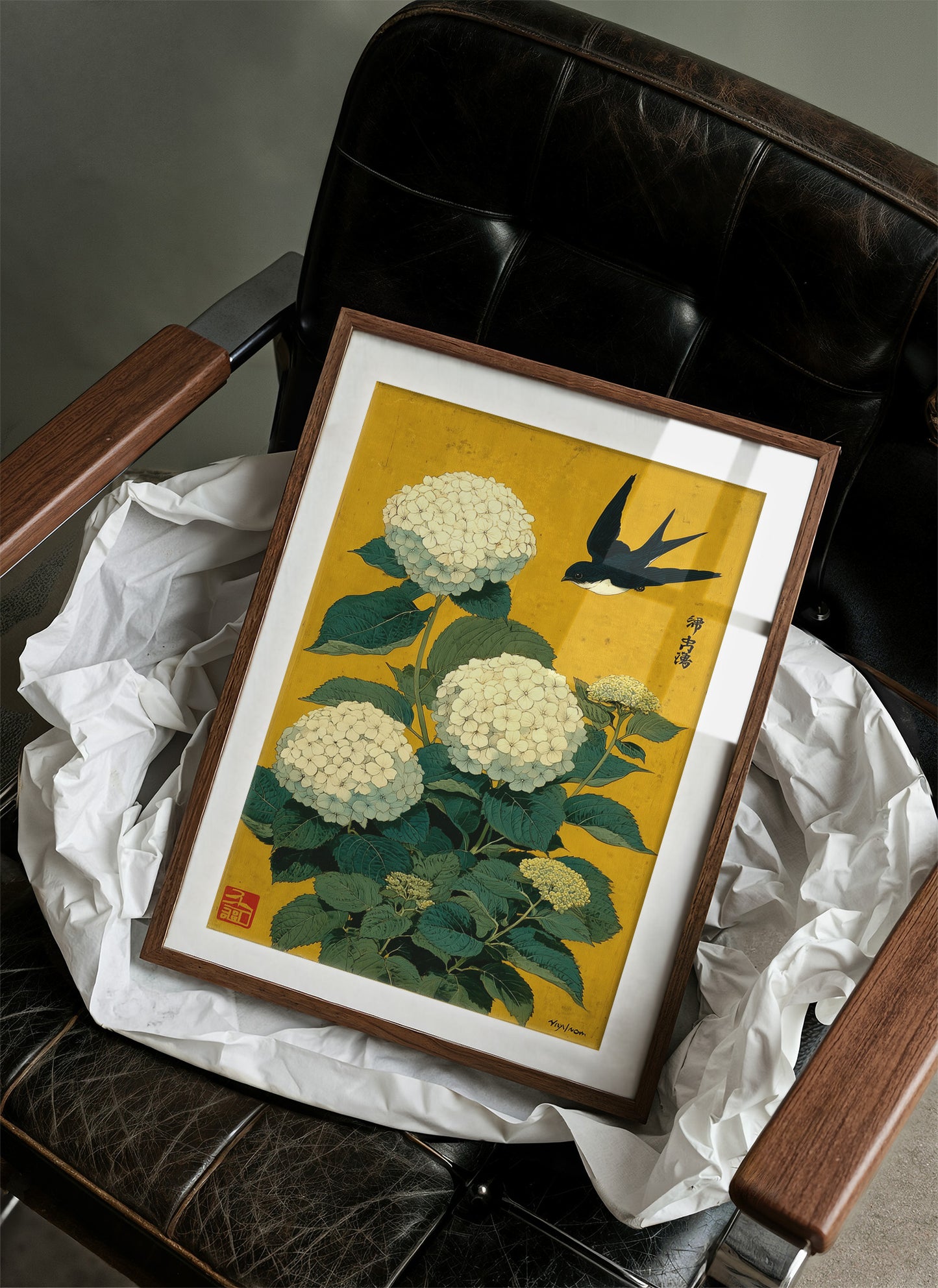 Swallow Songs Meet Summer Hydrangeas