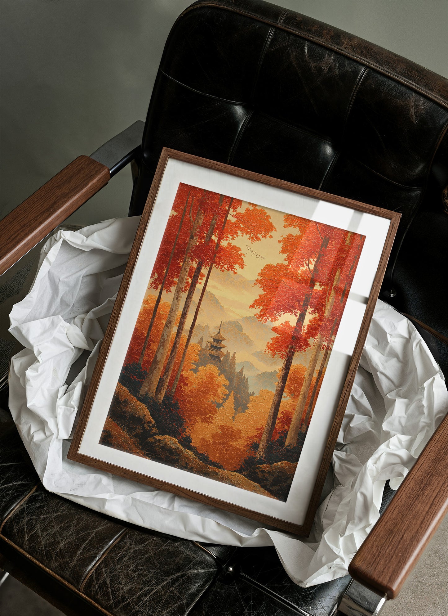 Maple Forest Guards Ancient Temple