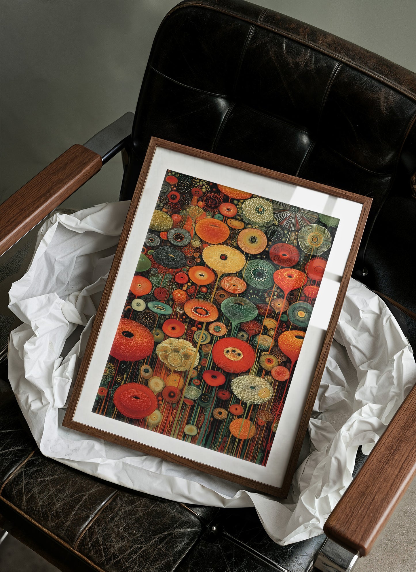 Midnight Garden Blooms In Fire