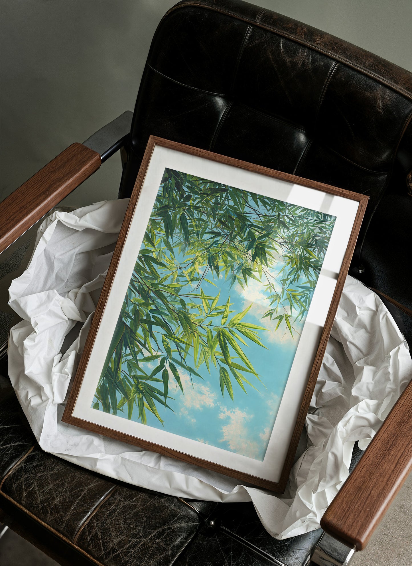 Bamboo Leaves Chase Summer Clouds