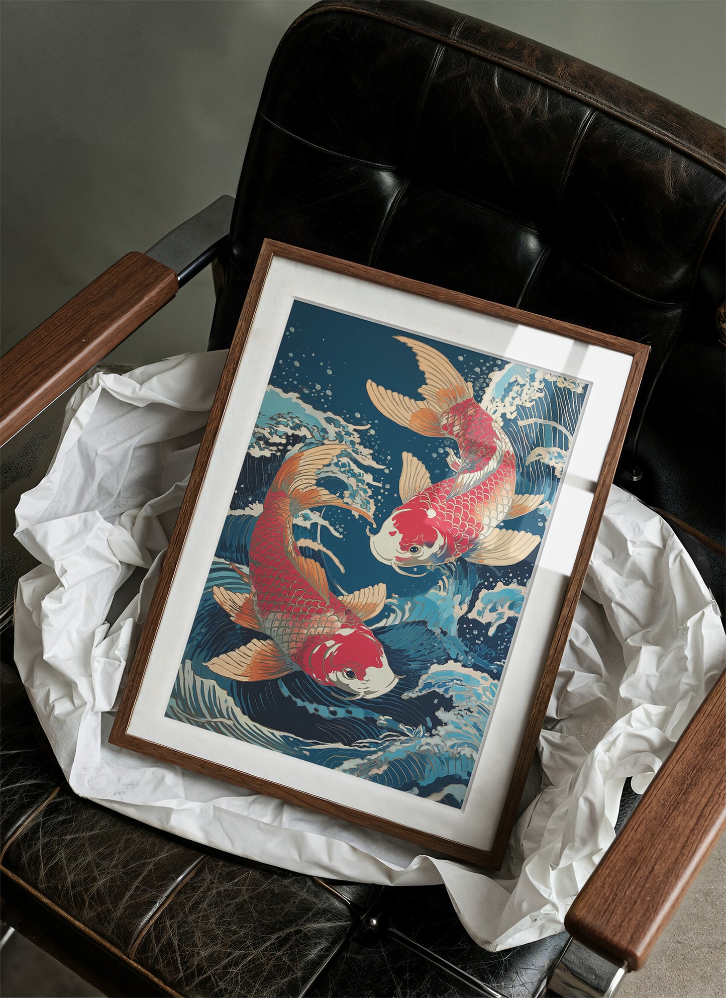 Koi Dance Through Midnight Waters