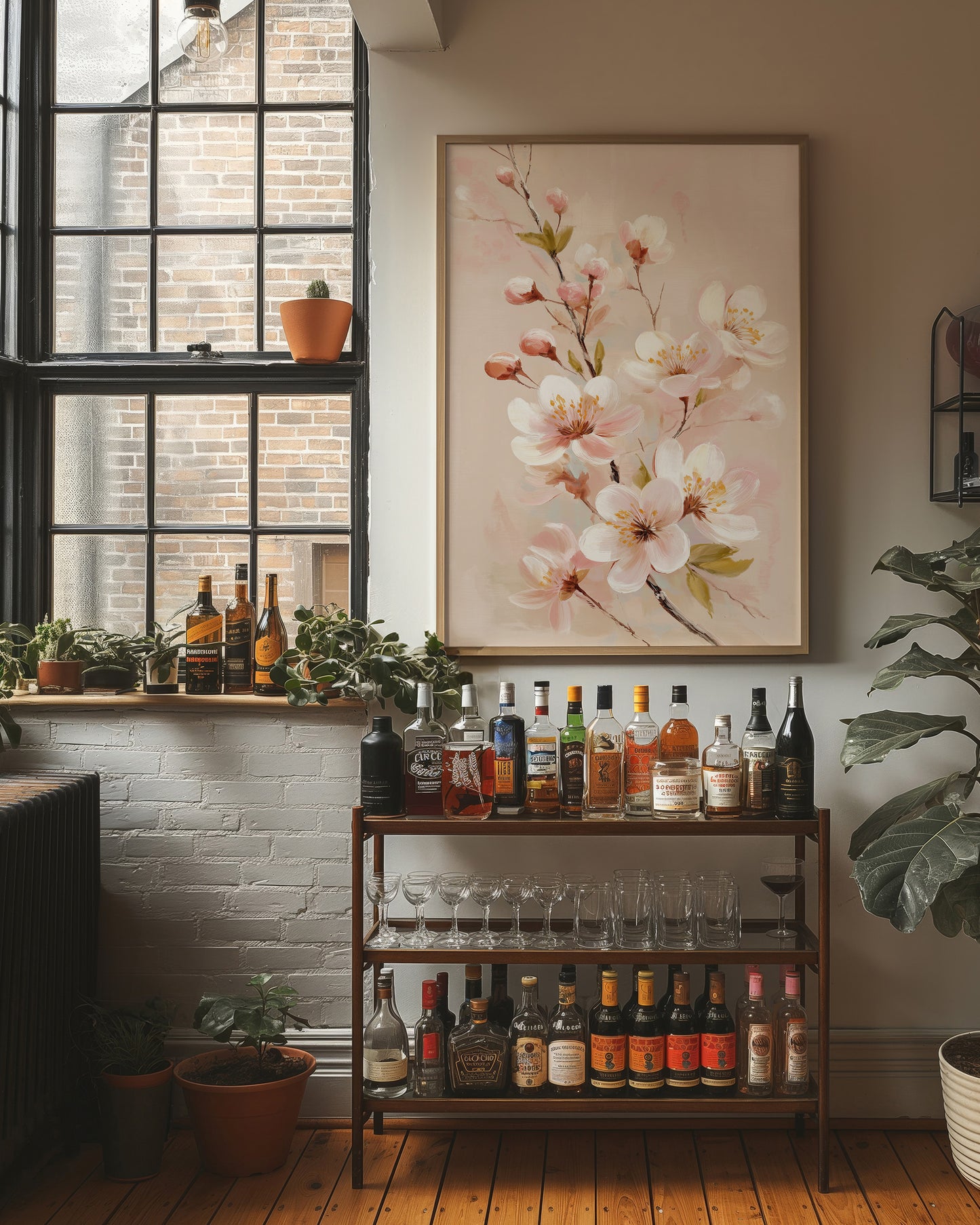 Cherry Blossoms Dance In Morning Light