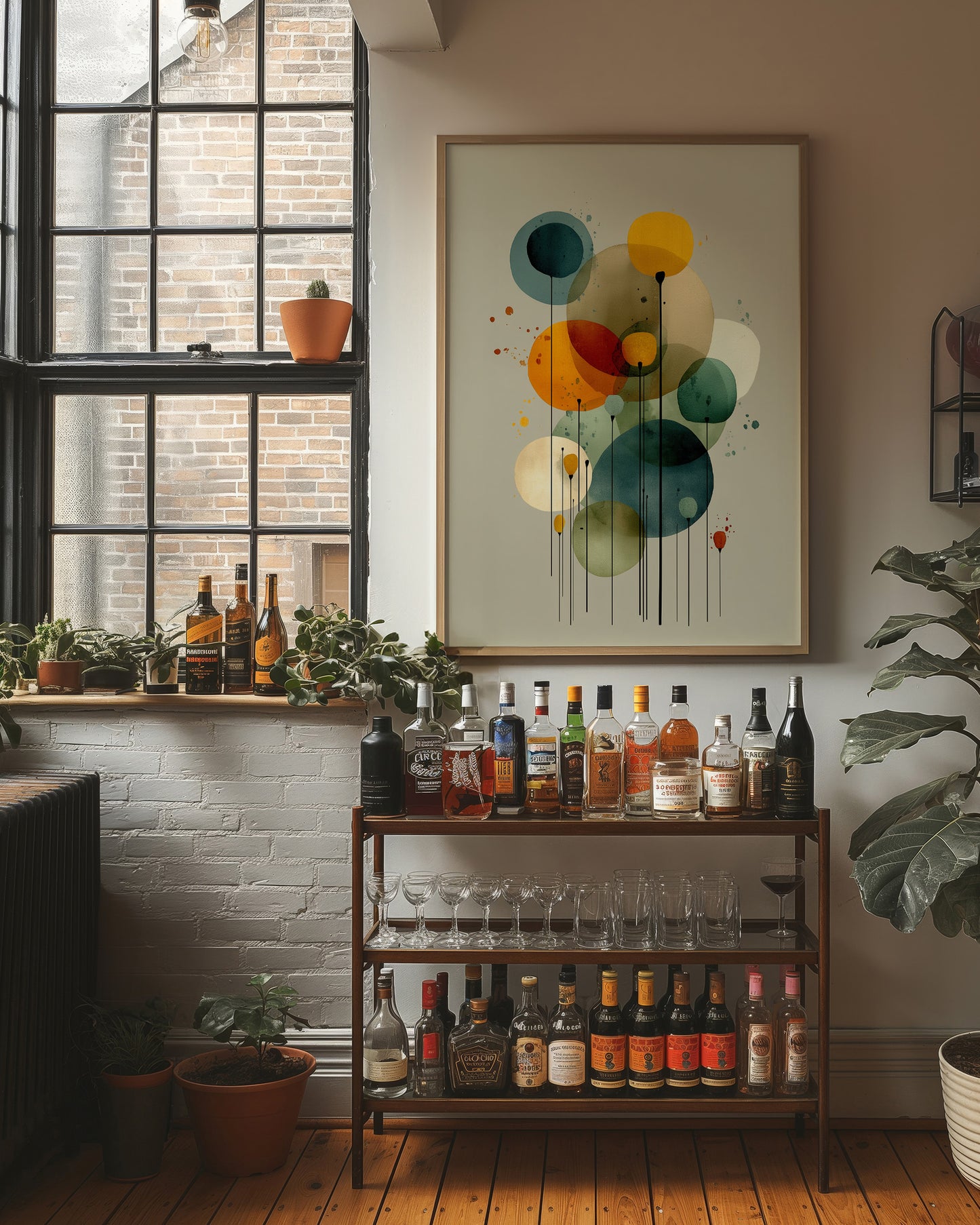 Floating Circles Dance In Light