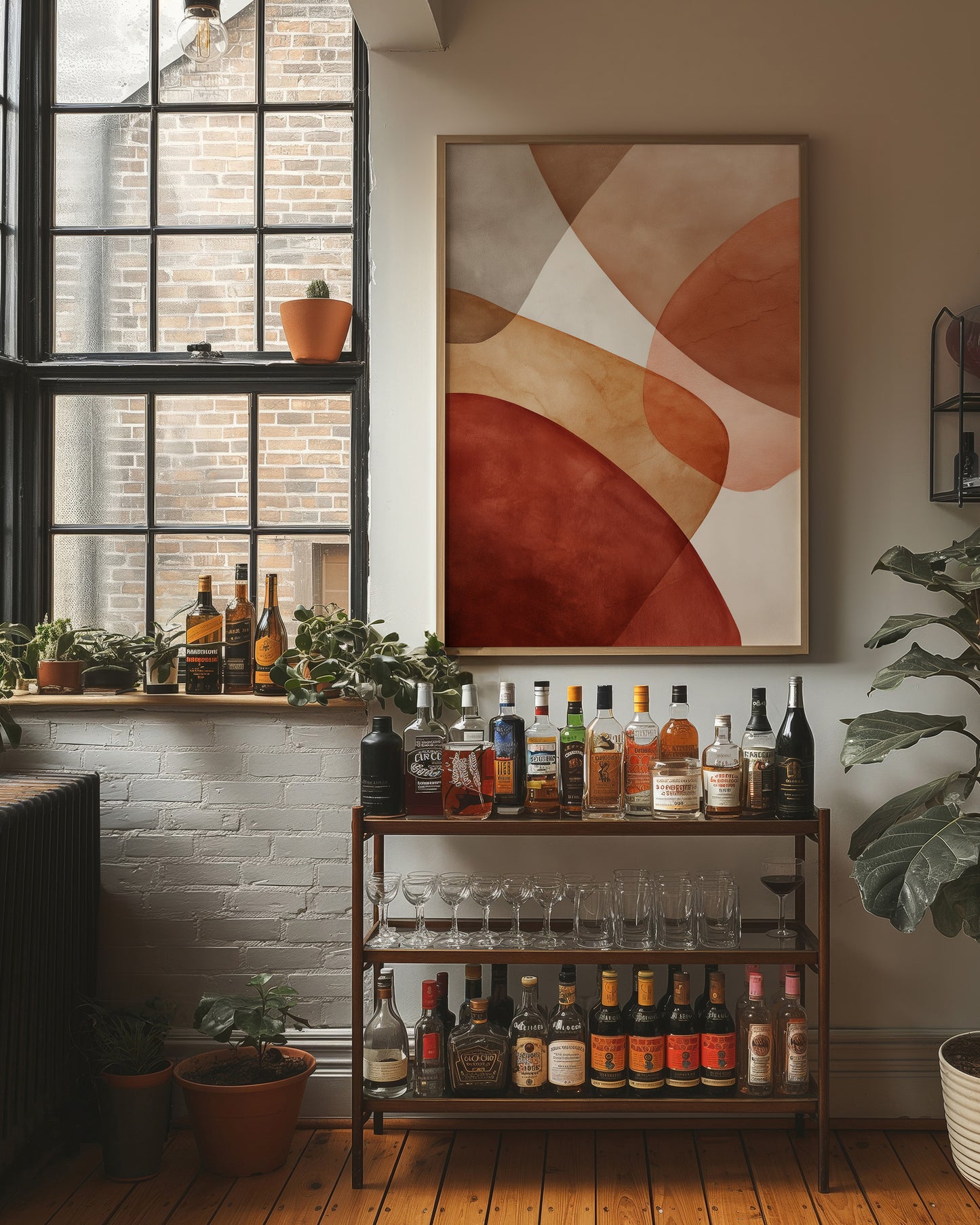 Terracotta Curves Meet City Light