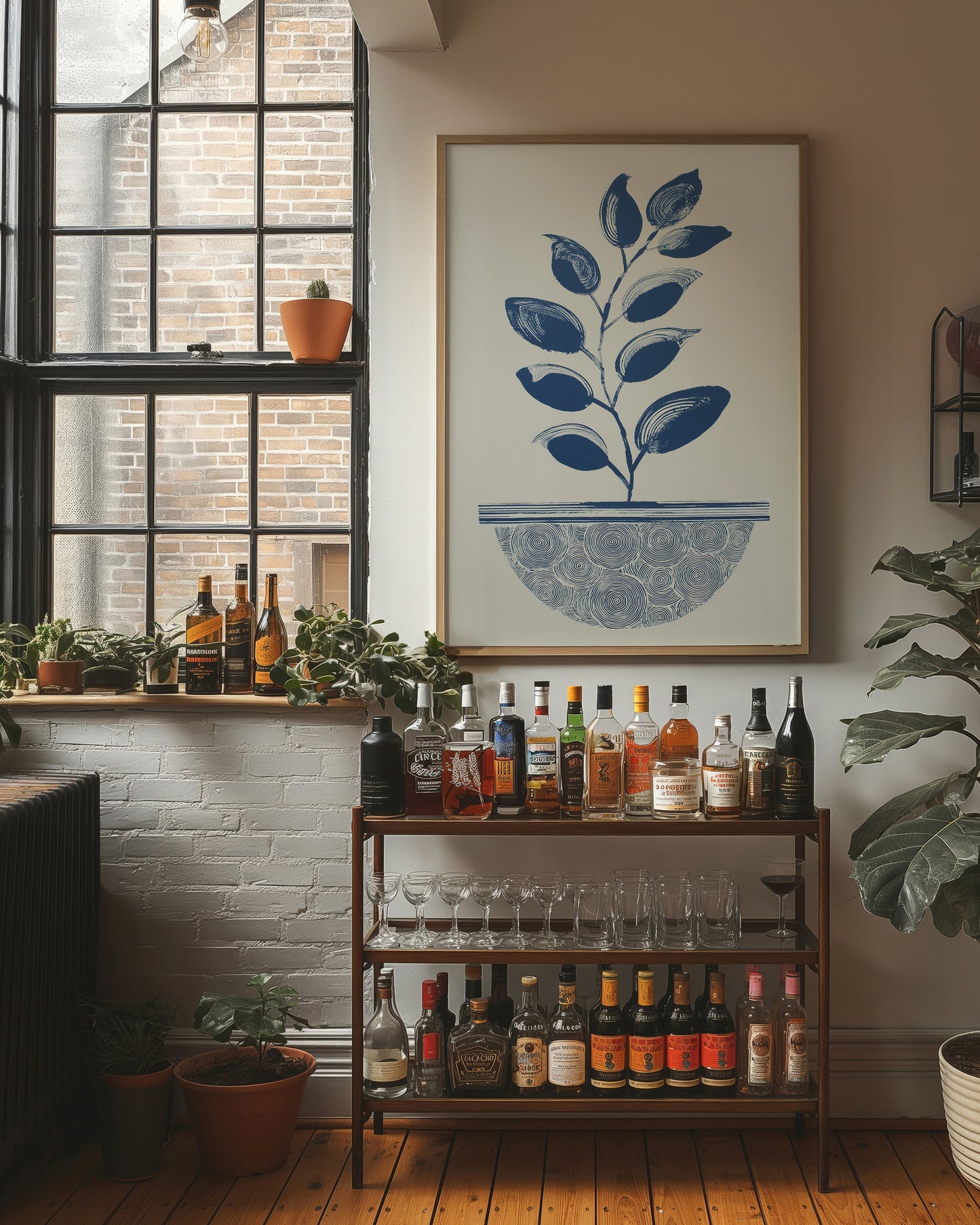 Blue Leaves Dance In Morning Light