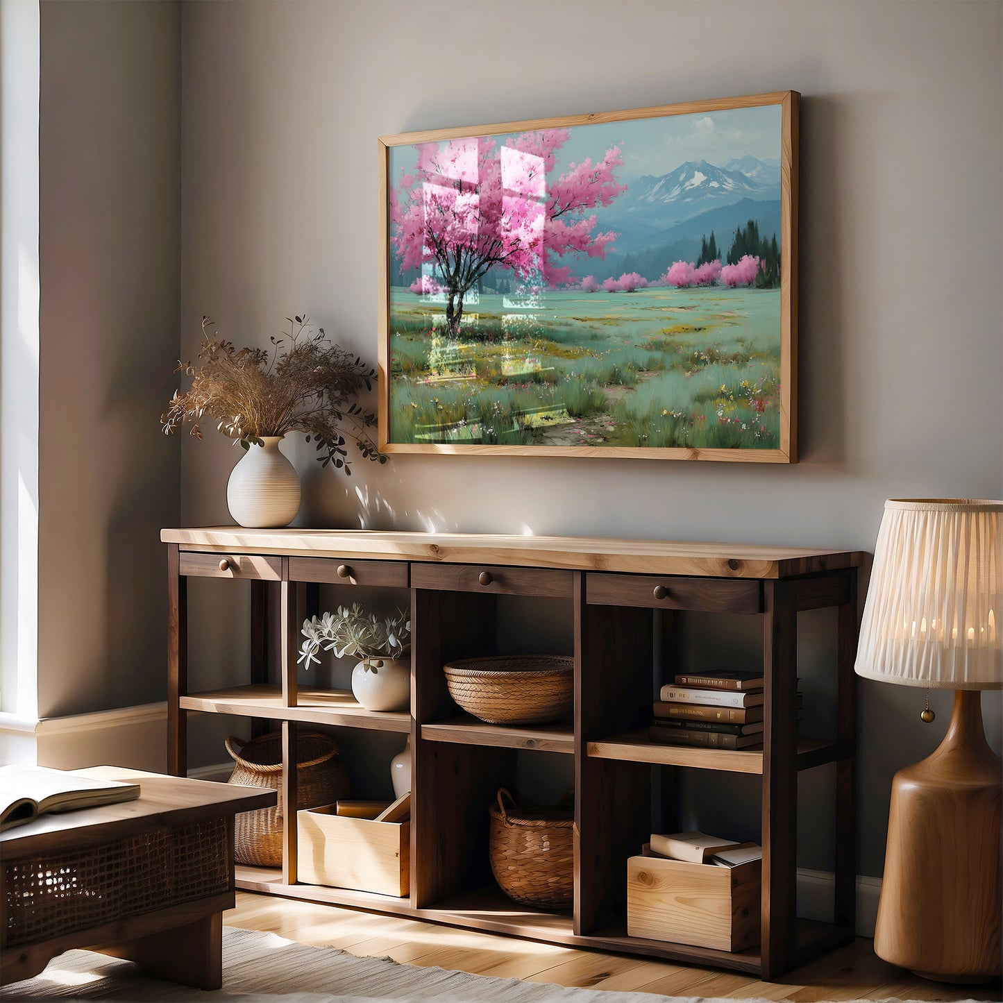 Cherry Blossoms Paint Mountain Stories