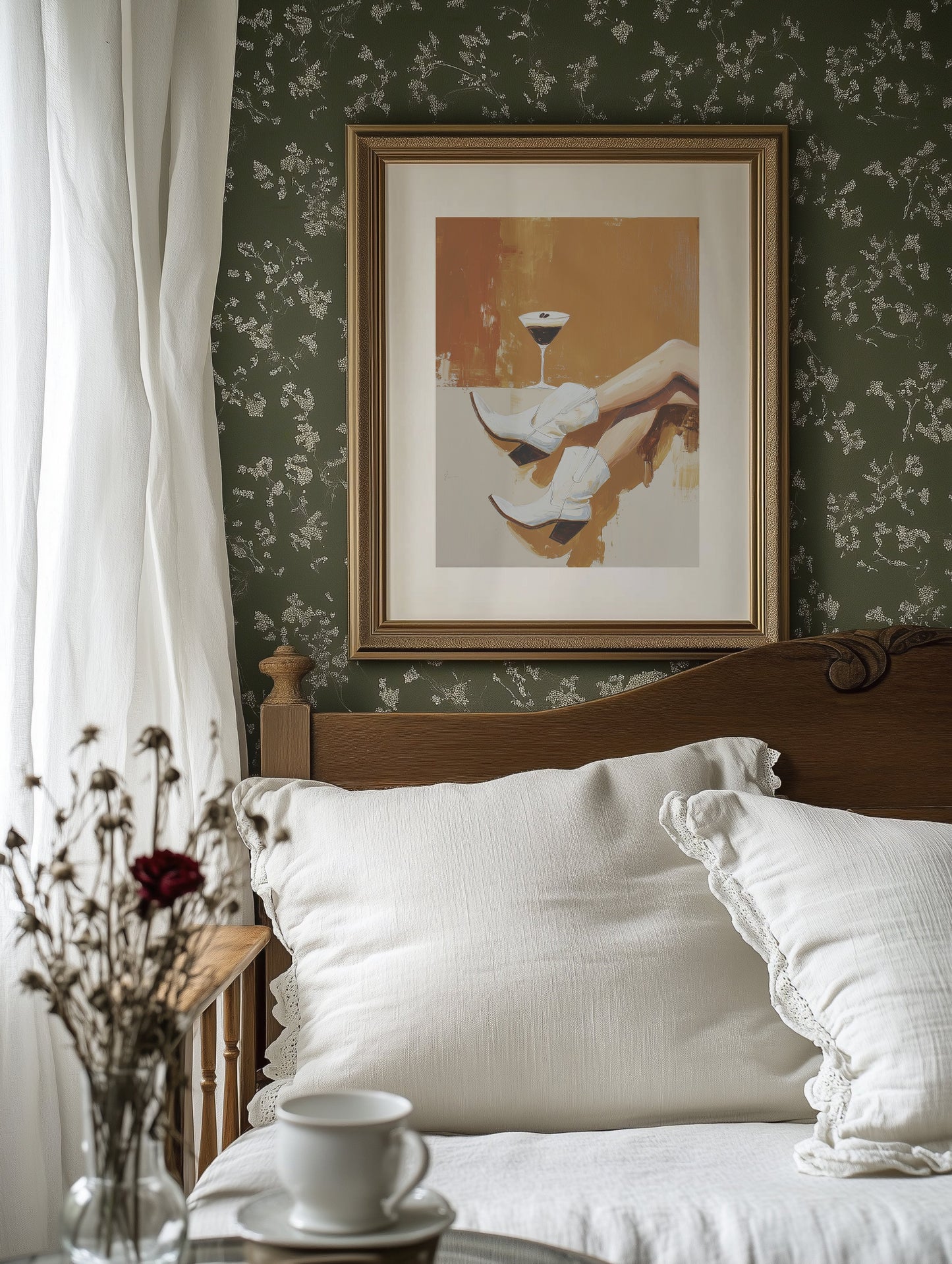 Evening Pause In Amber Light