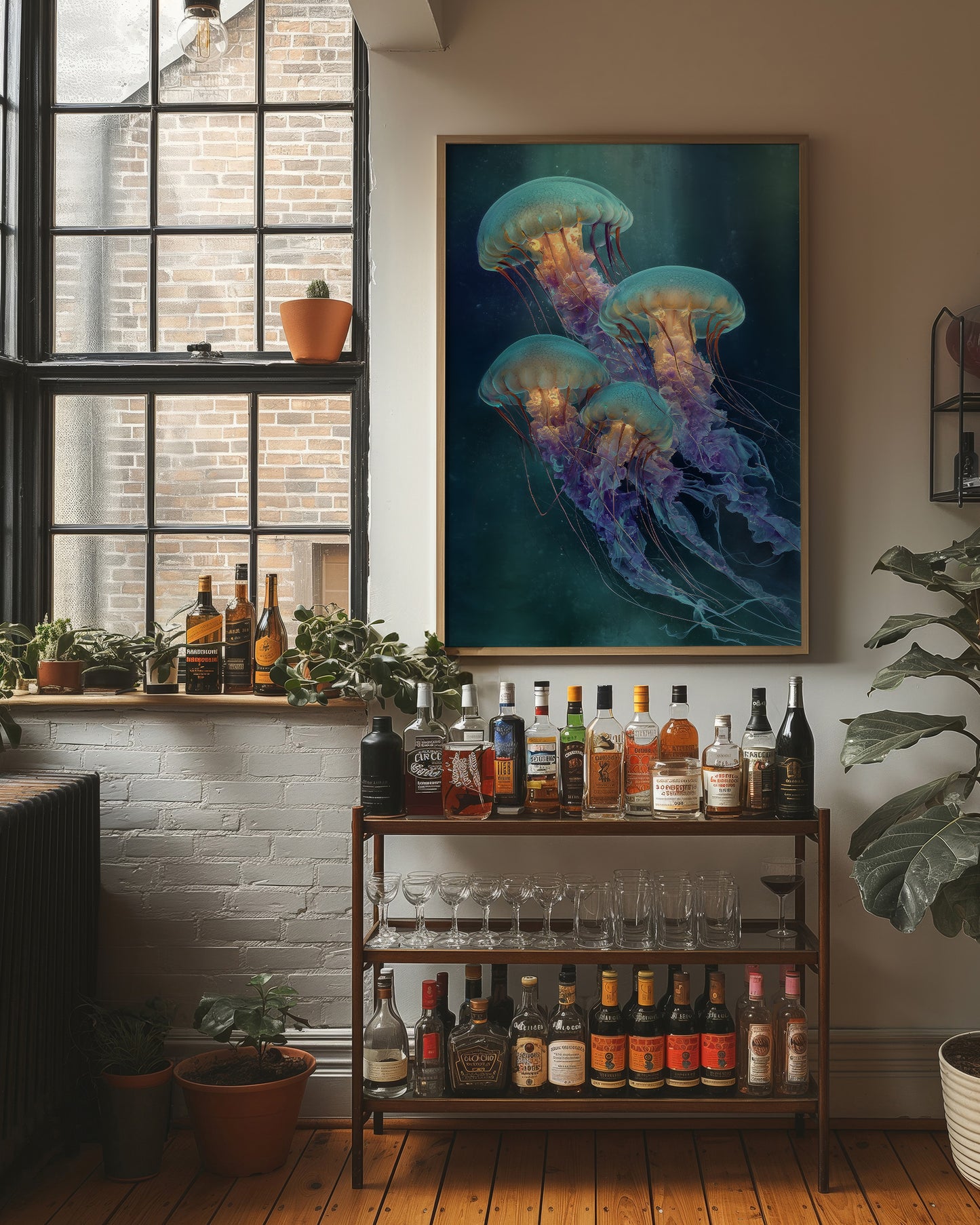 Ocean Ballet In Teal Depths