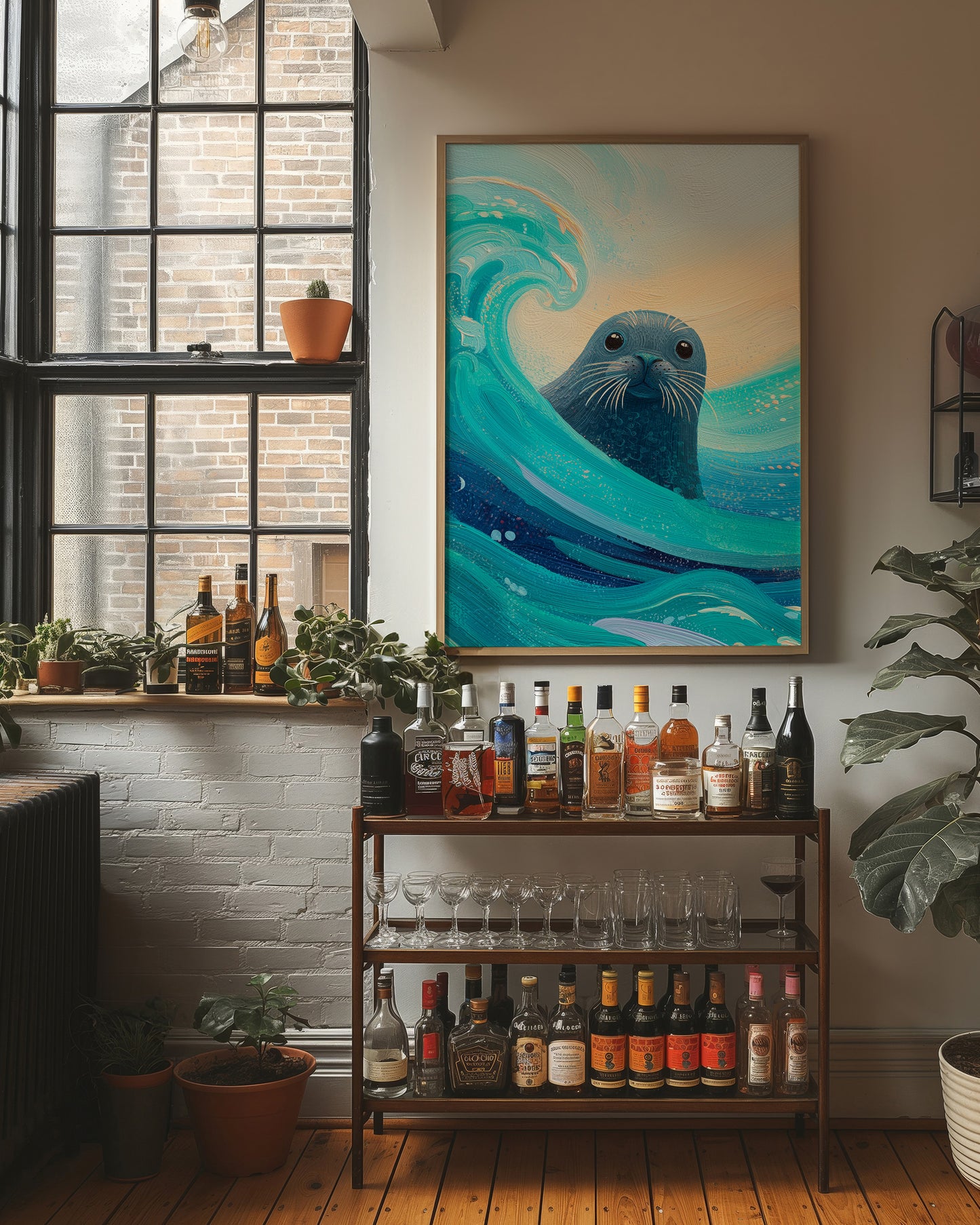 Ocean Soul Peers Through Waves