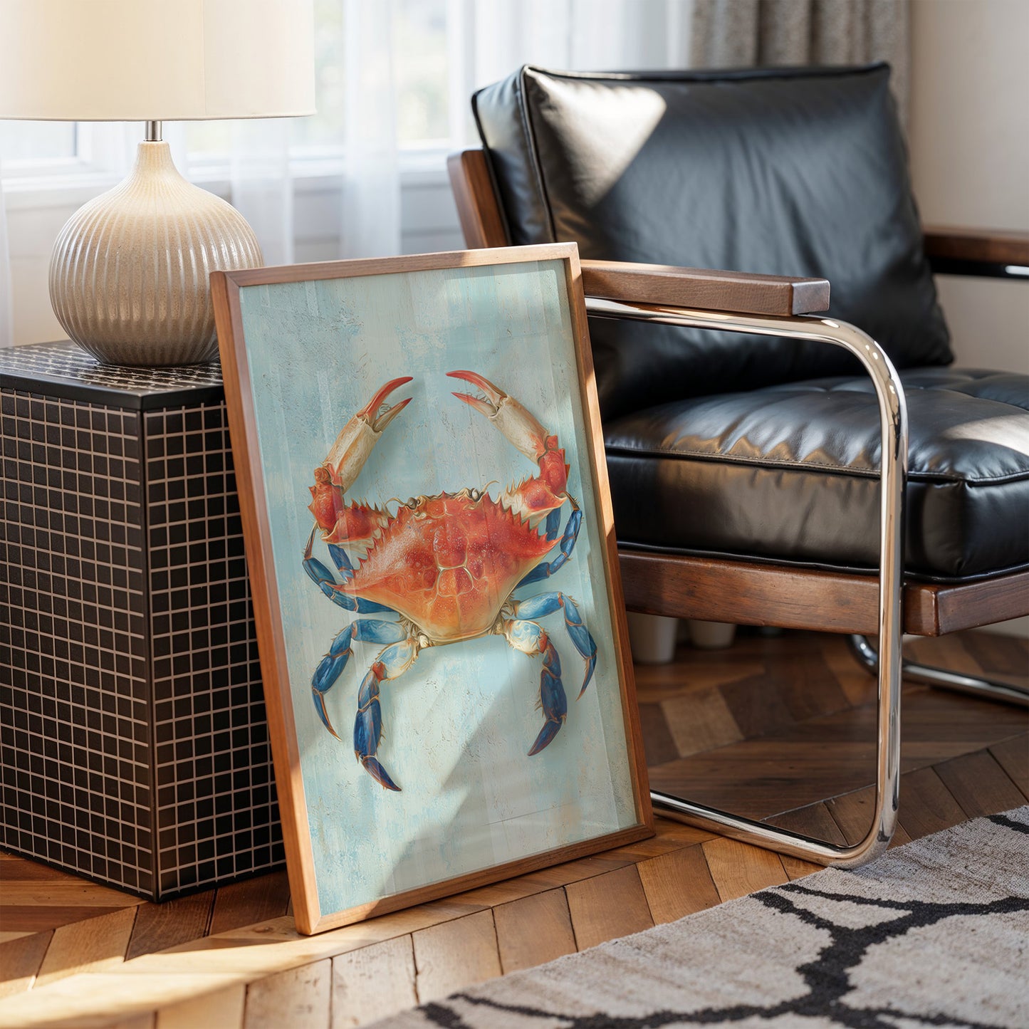 Coastal Guardian In Vibrant Repose