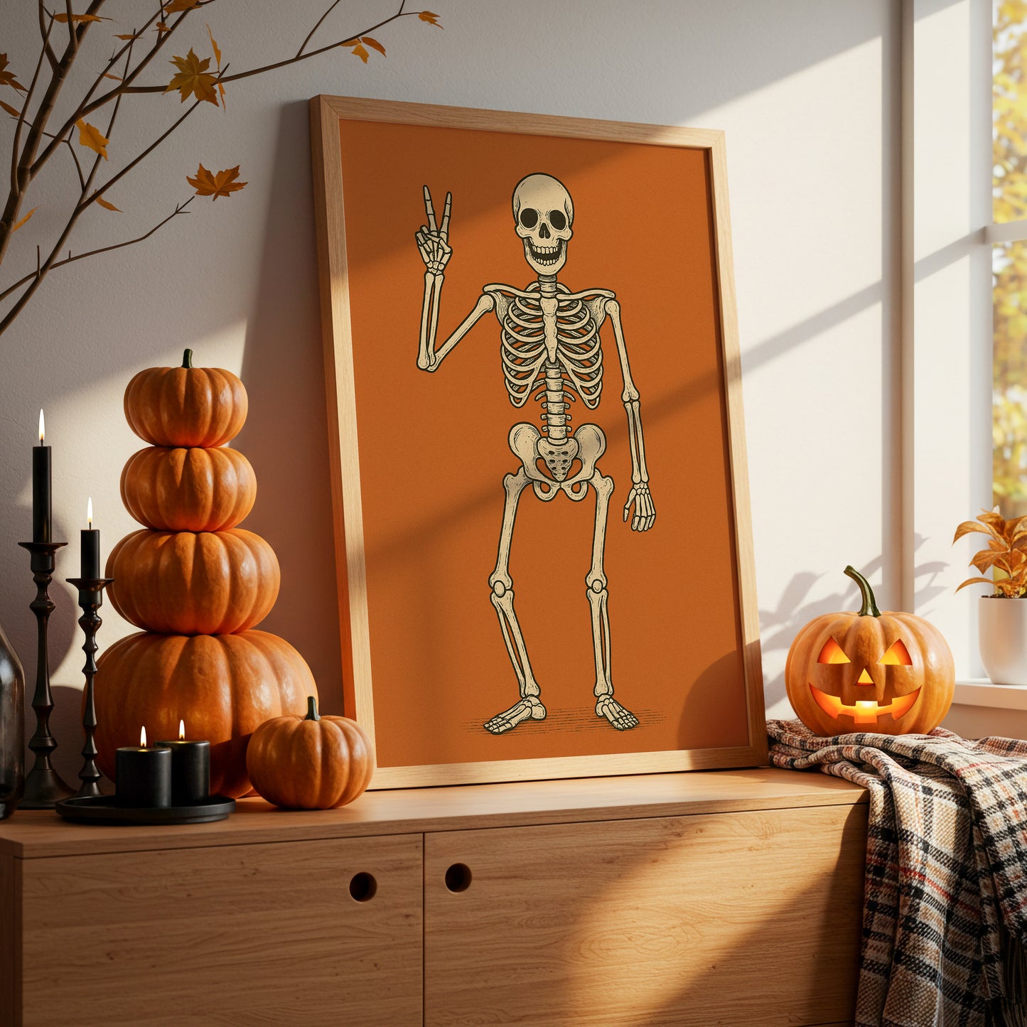 Peace Among Bones And Pumpkins