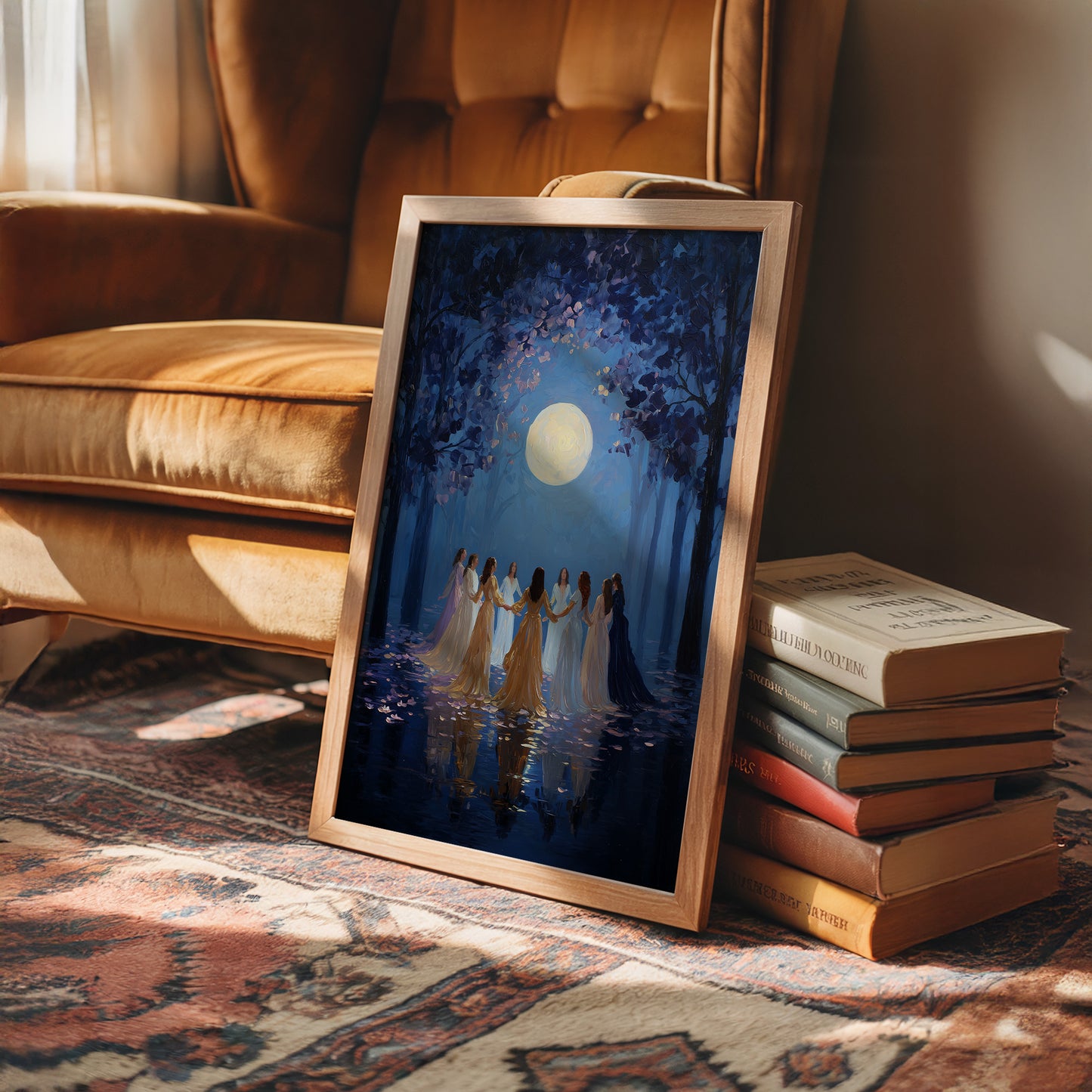 Moonlit Circle Of Ancient Ritual