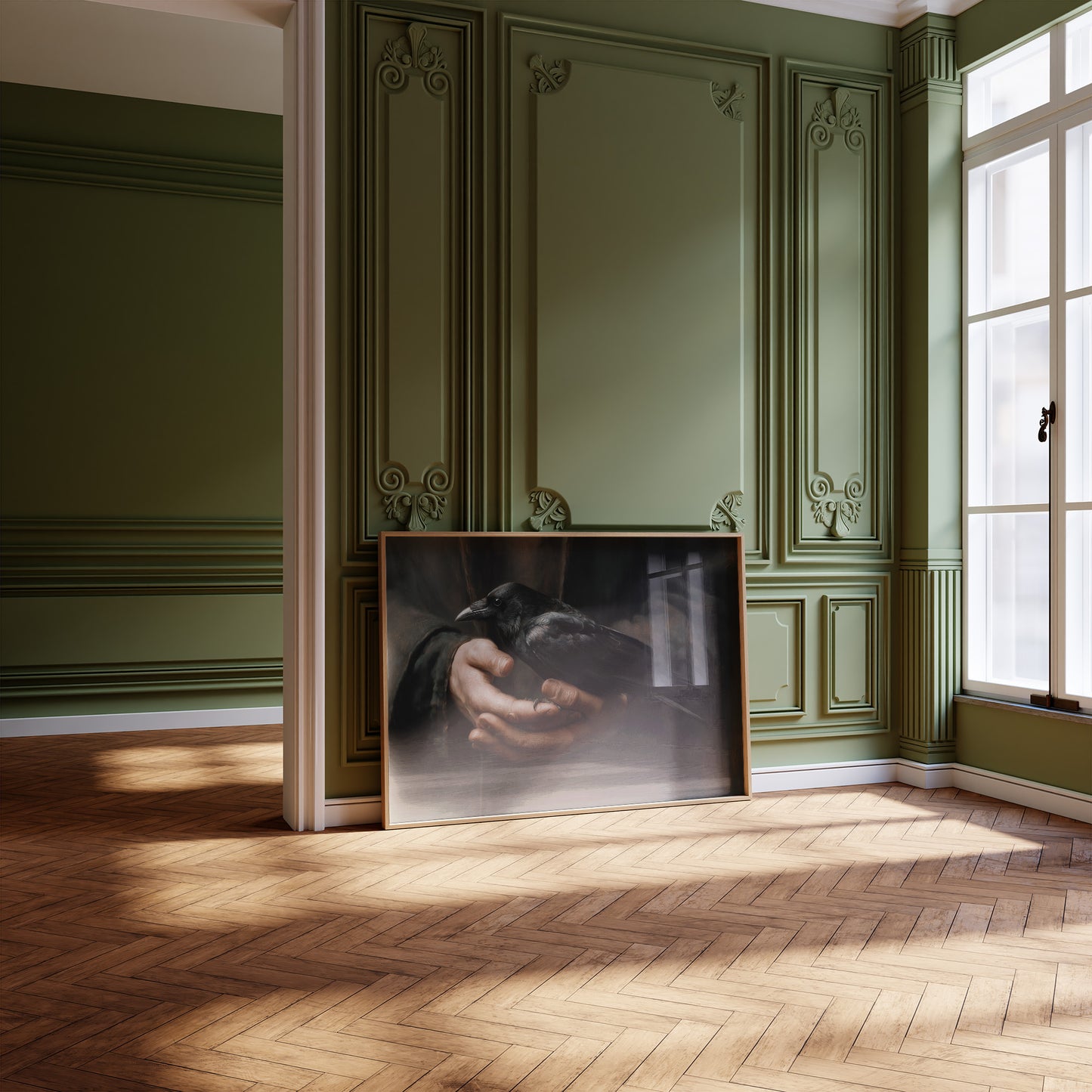 Raven's Trust In Human Hands