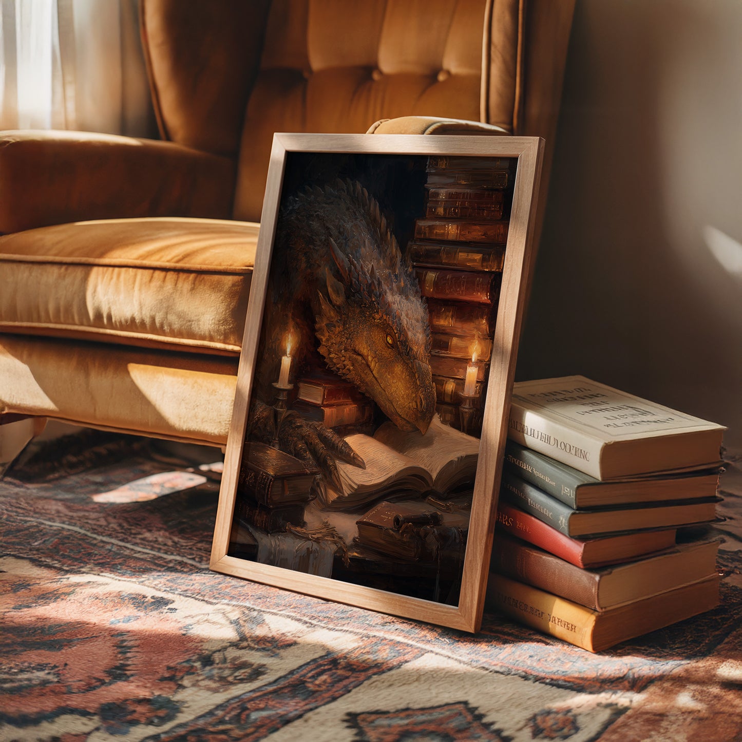 Ancient Scholar With Amber Eyes