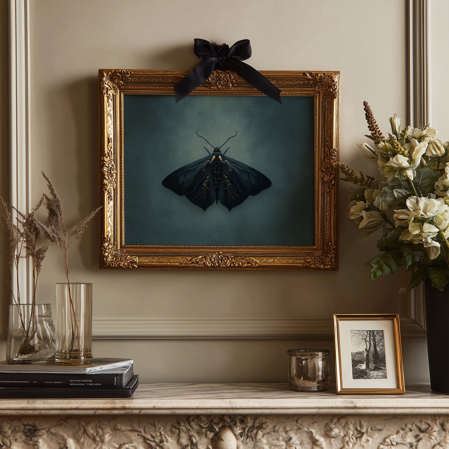 Velvet Wings Among Leather Spines