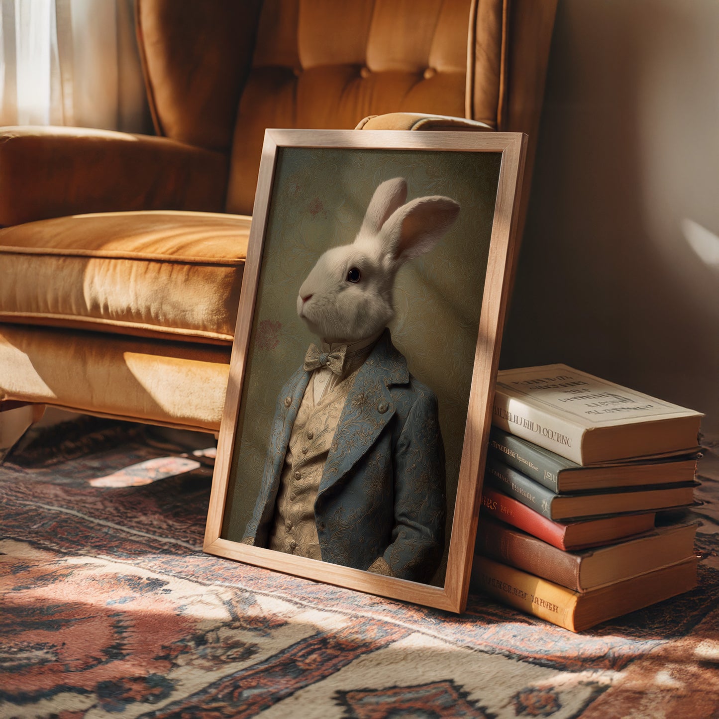 Noble Rabbit In Velvet Court