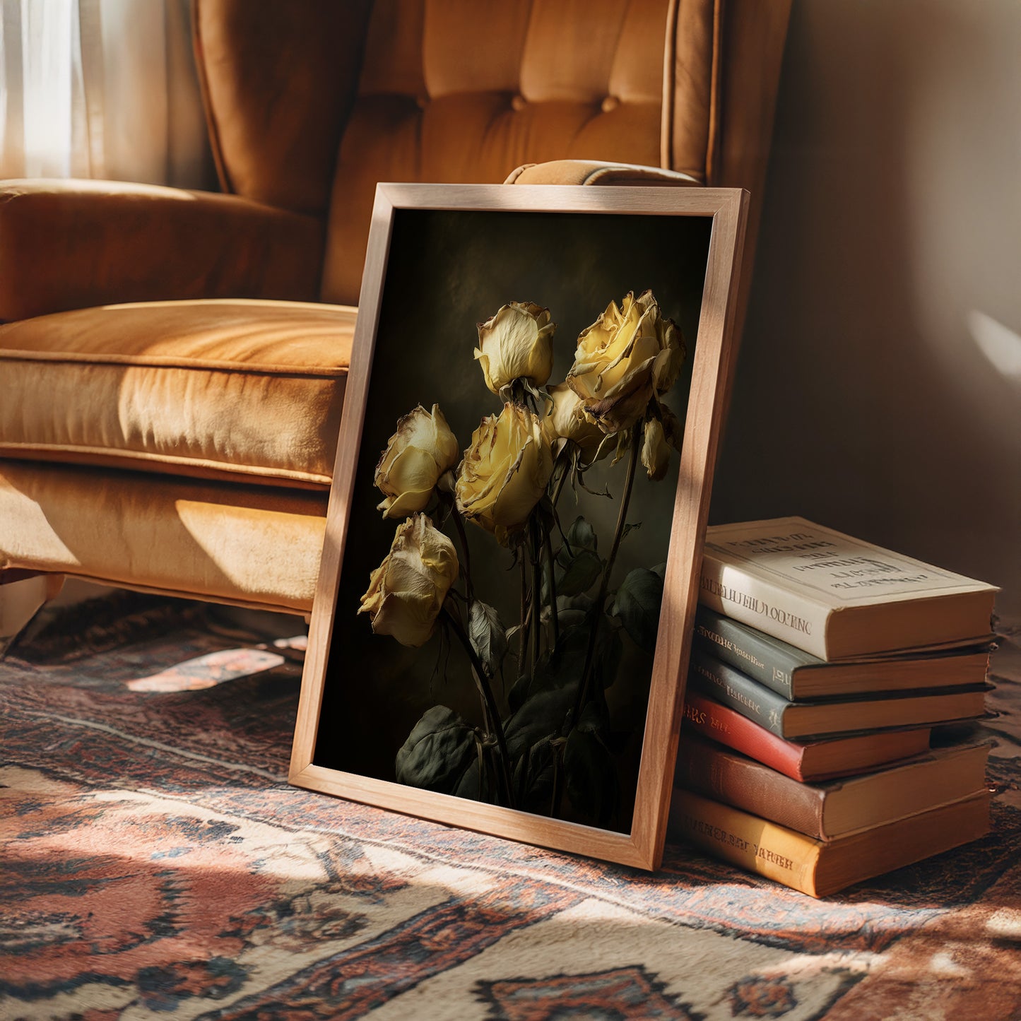 Faded Gold Against Midnight Walls