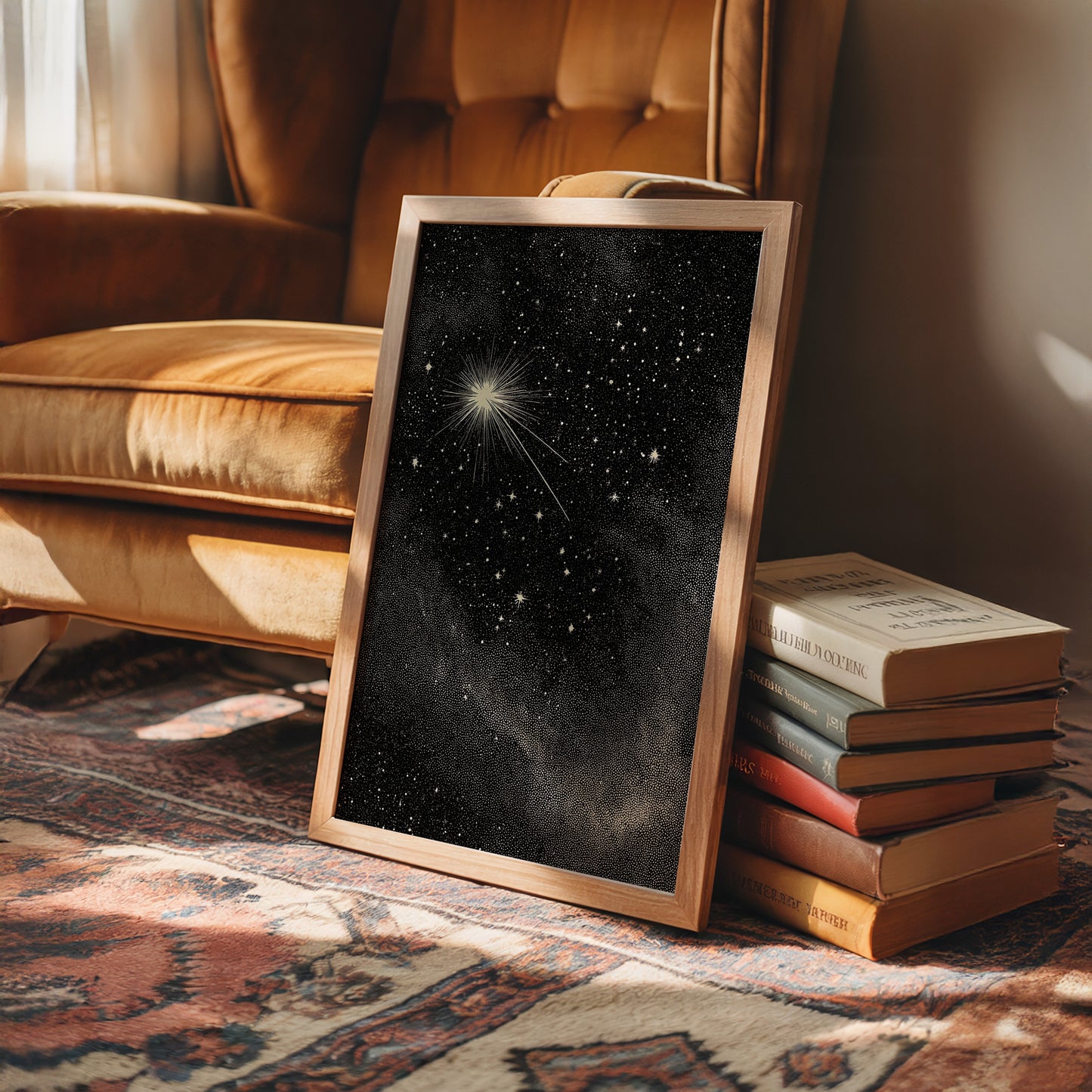 Celestial Beacon Calls Through Night