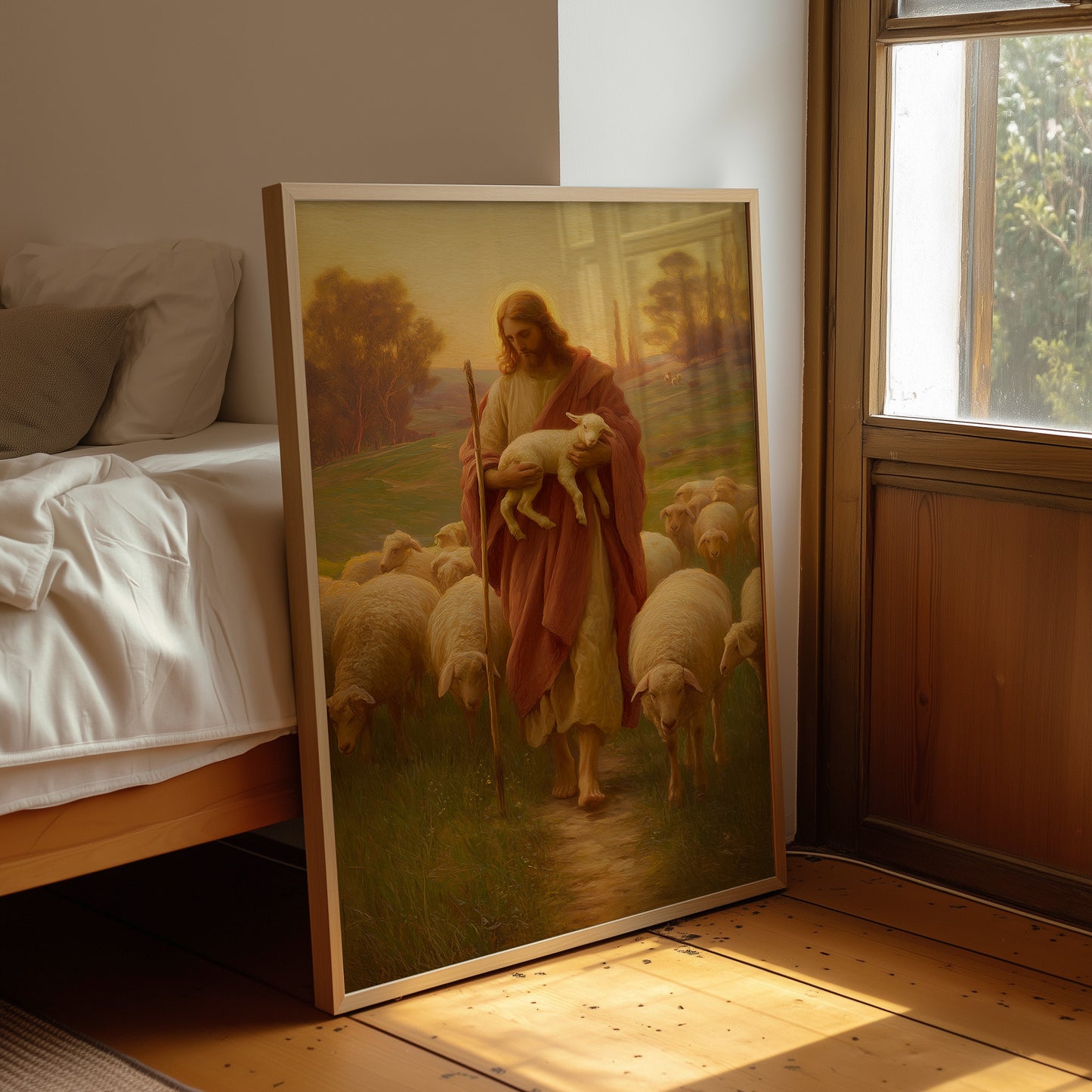 Sacred Pastoral In Golden Light