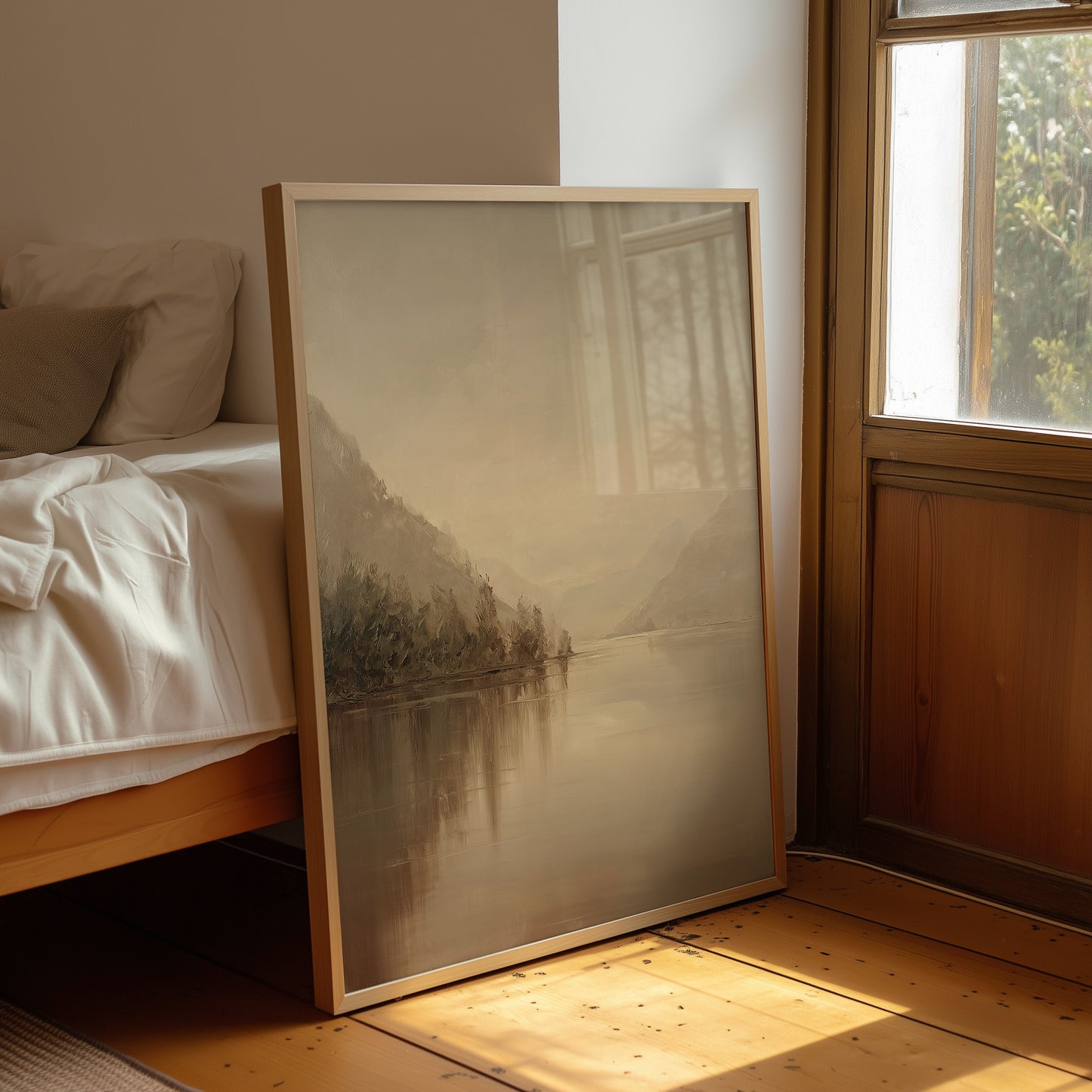 Mist Lingers Over Still Waters