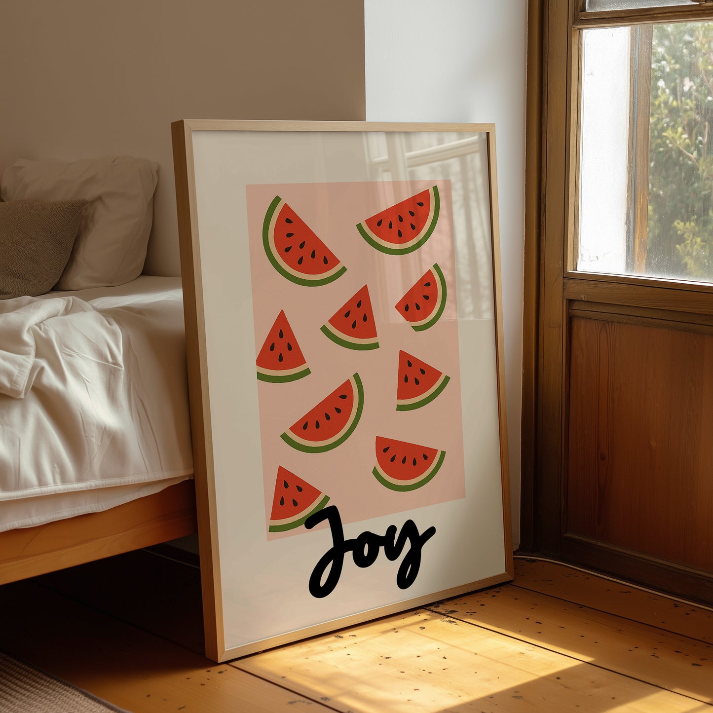 Summer Slices On Coral Canvas