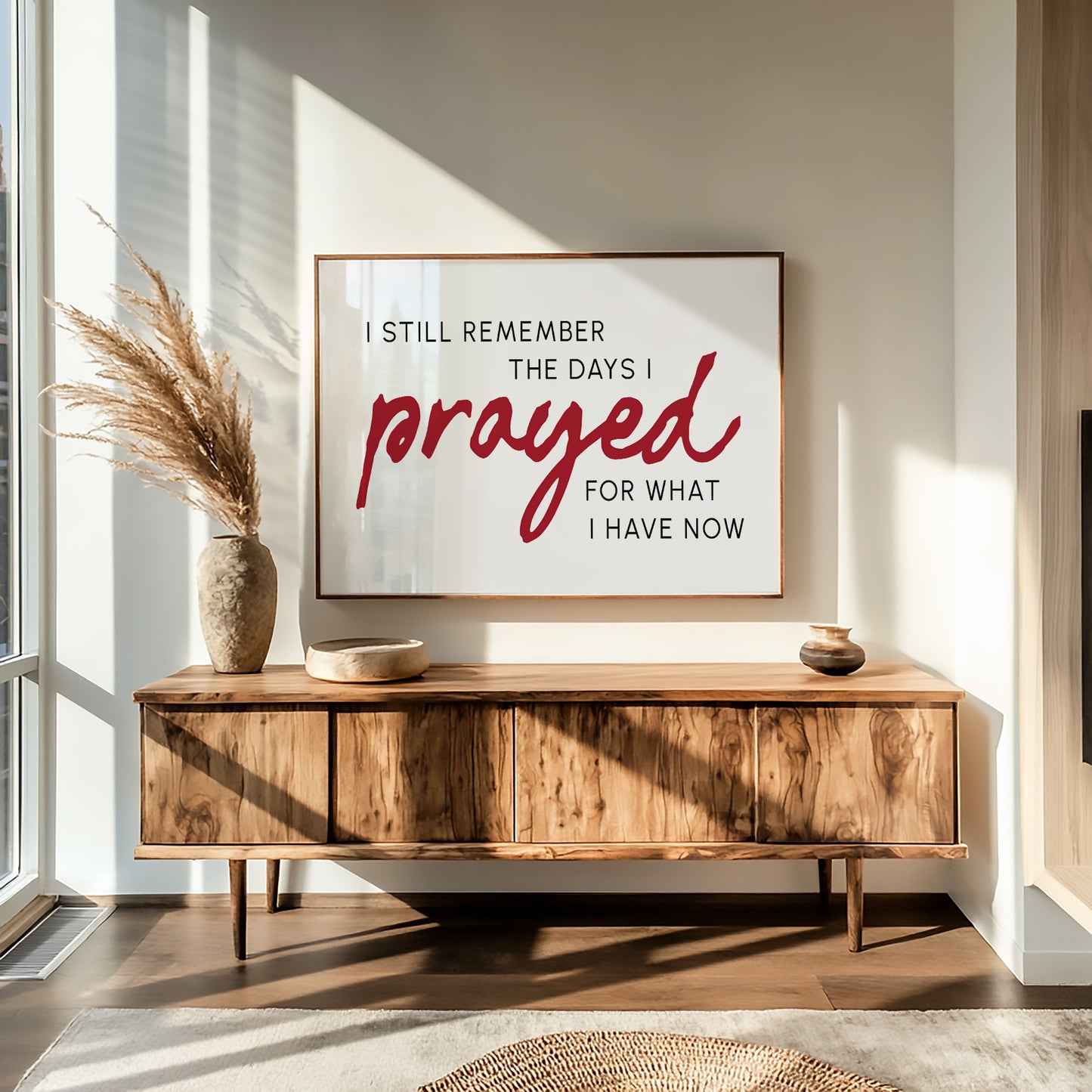Crimson Gratitude In Modern Typography