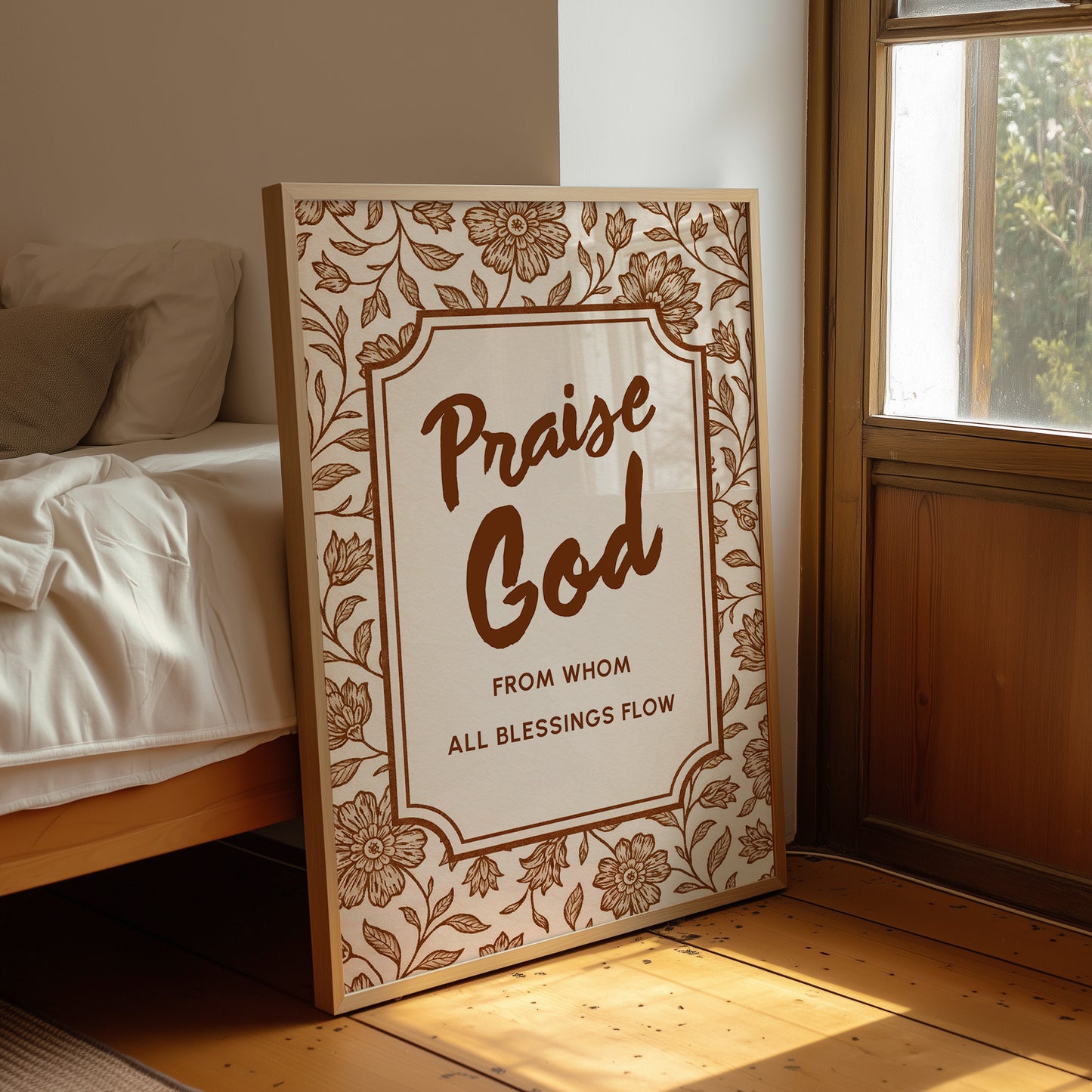 Sepia Devotion Blooms In Gratitude