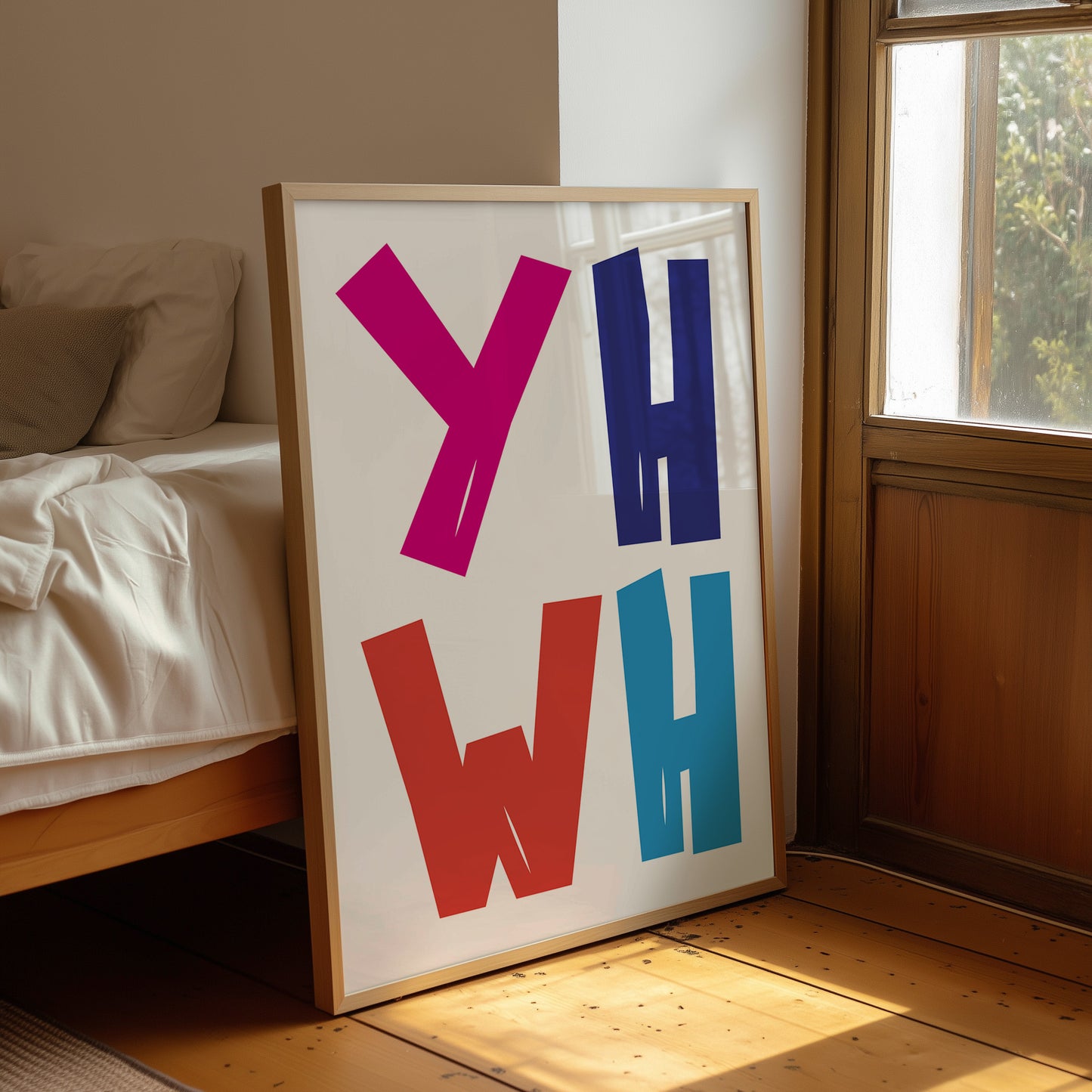 Vibrant Letters Declare Modern Expression