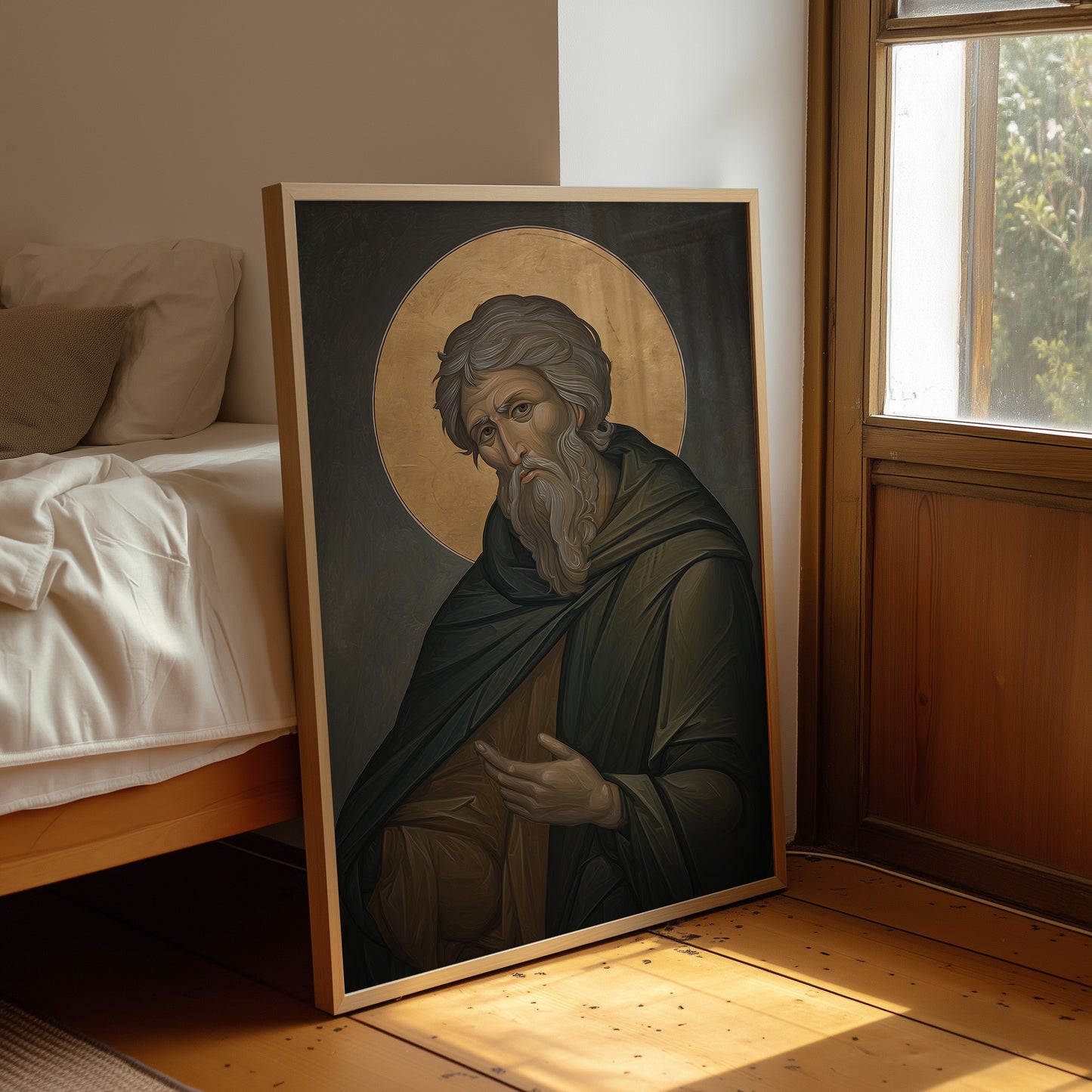 Byzantine Contemplation in Emerald Robes