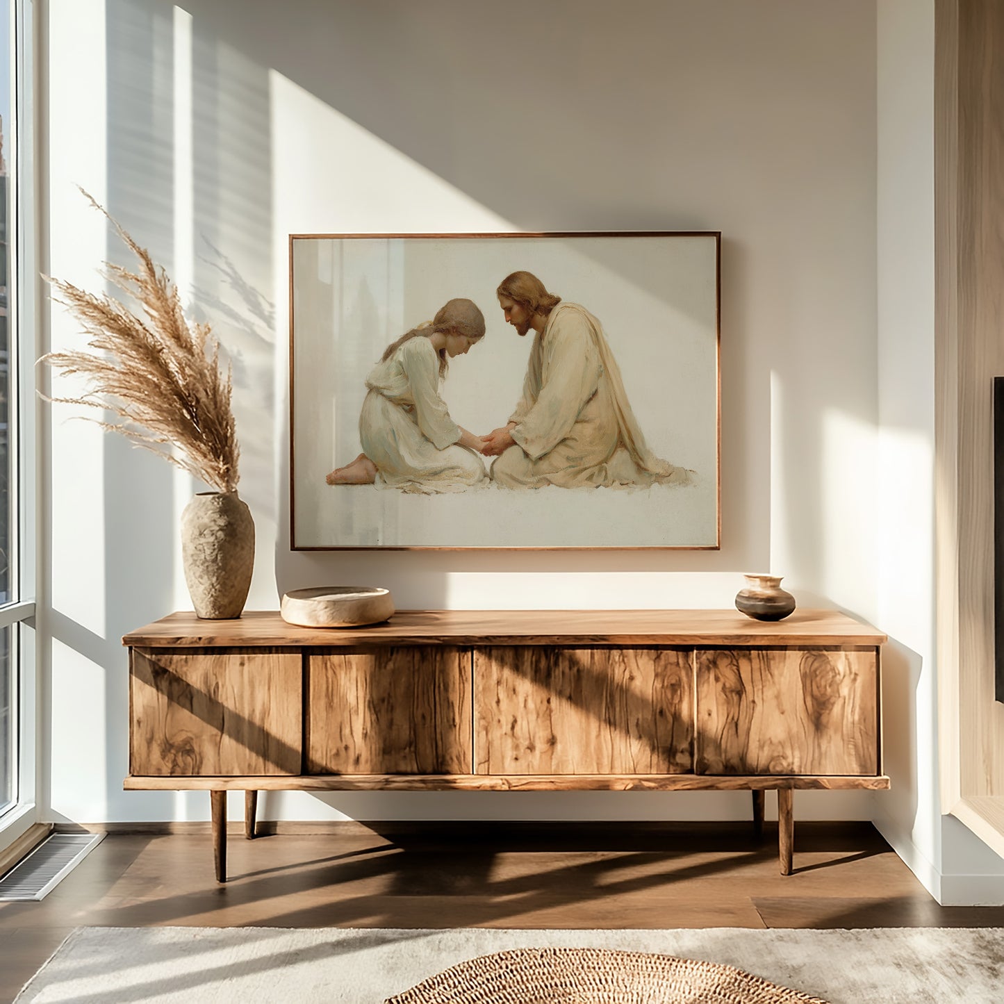 Whispered Devotion in Ivory Light