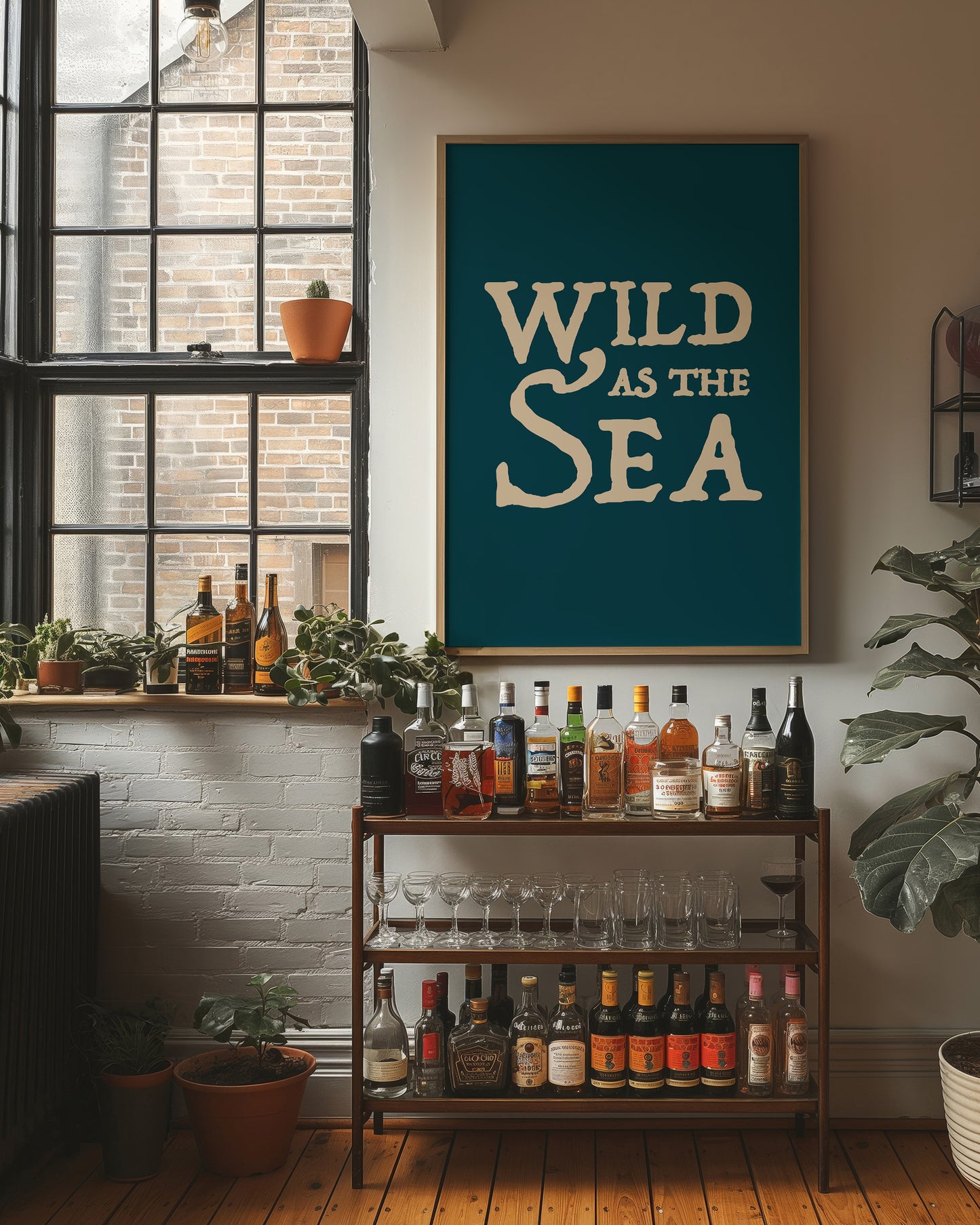 Oceanic Typography: Untamed Waters