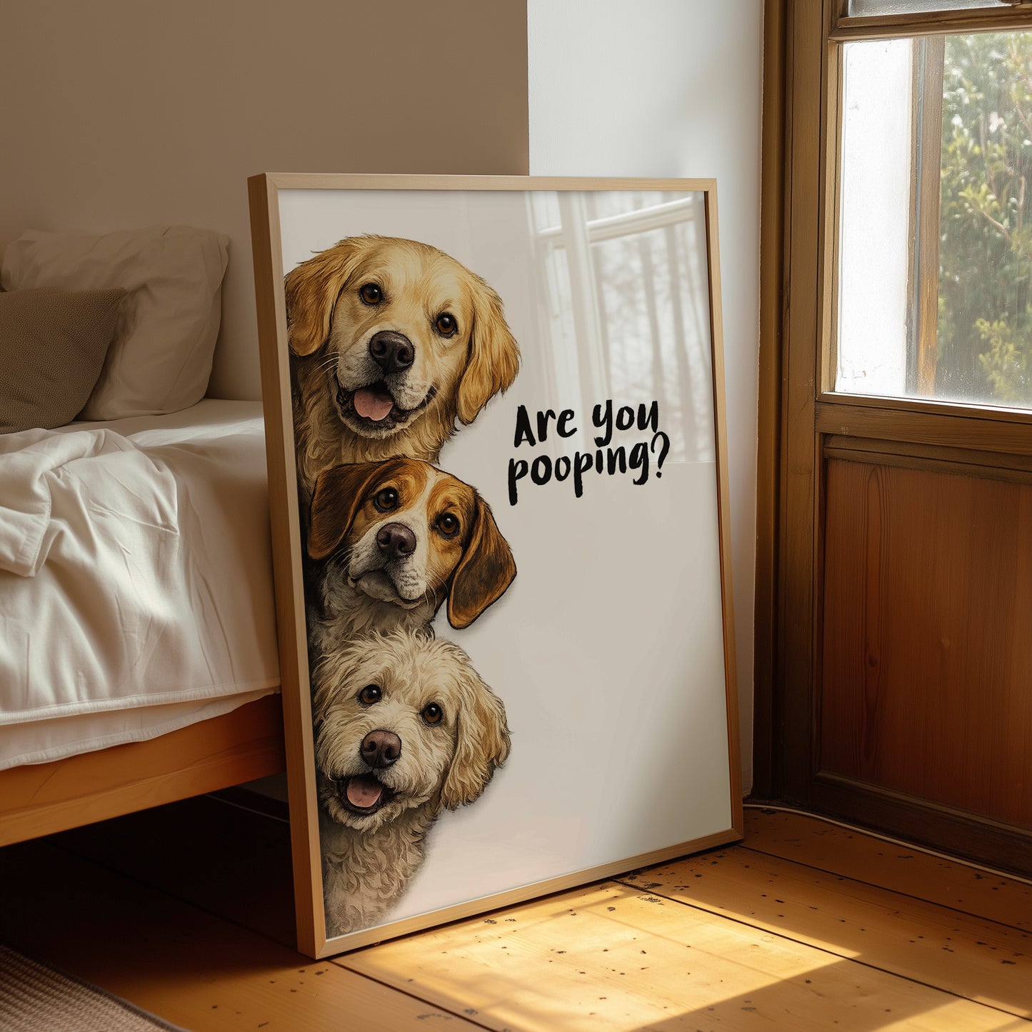 Bathroom Buddies: The Canine Surveillance Squad