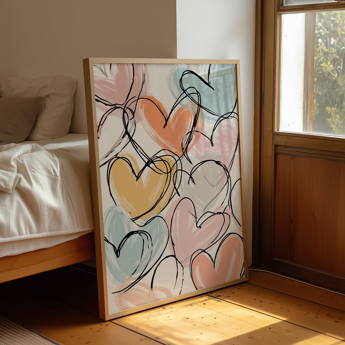 Pastel Hearts in Spontaneous Symphony