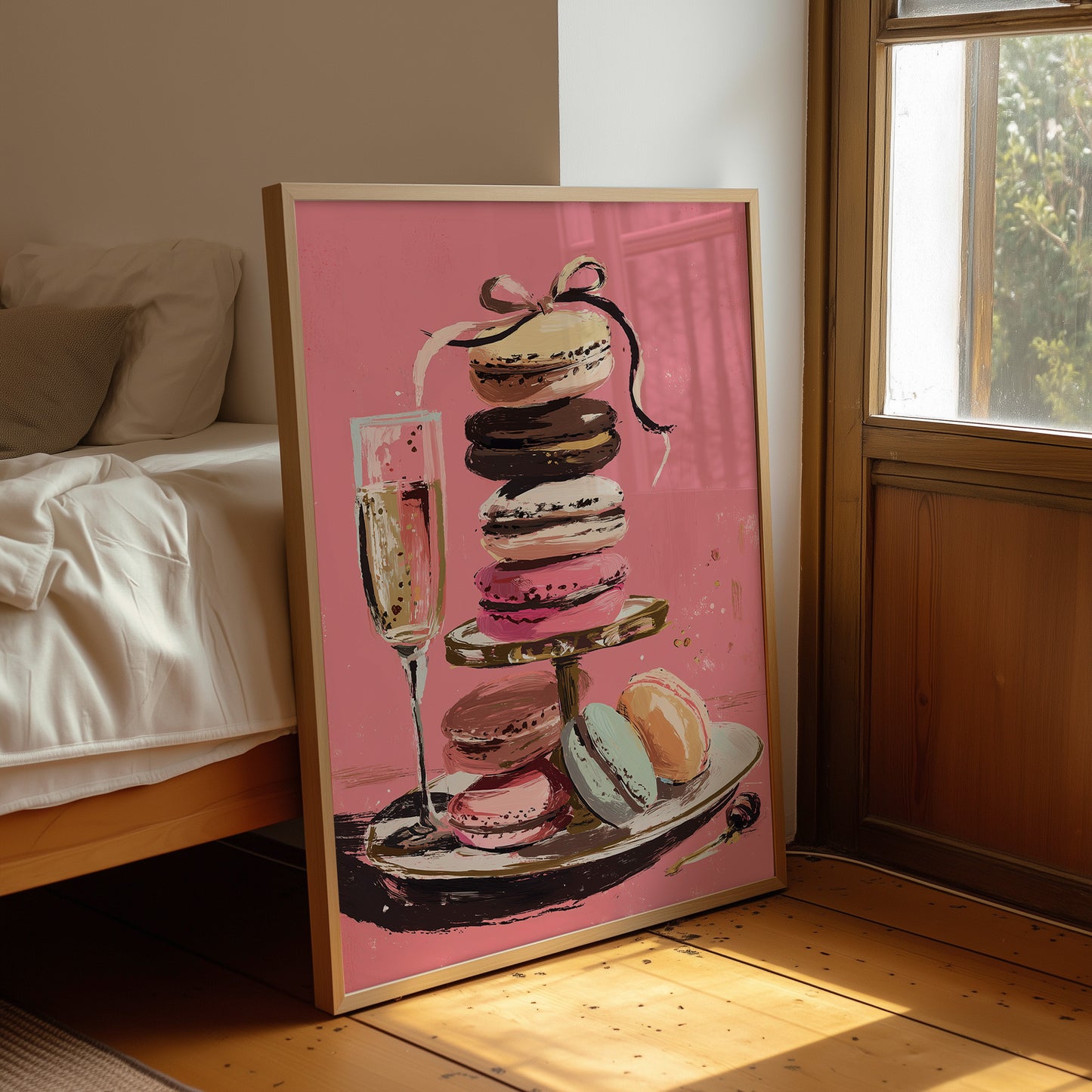 Champagne and Macarons: A Confectionary Tower