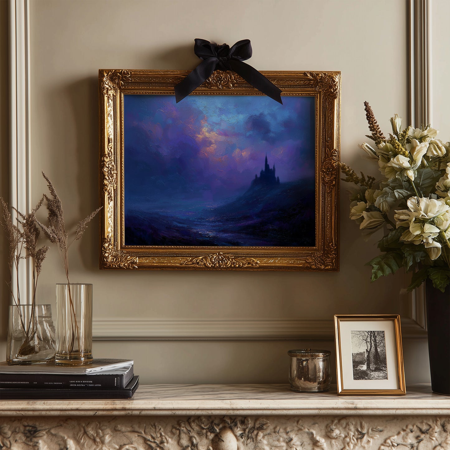 Violet Kingdom Beckons Through Twilight Mist