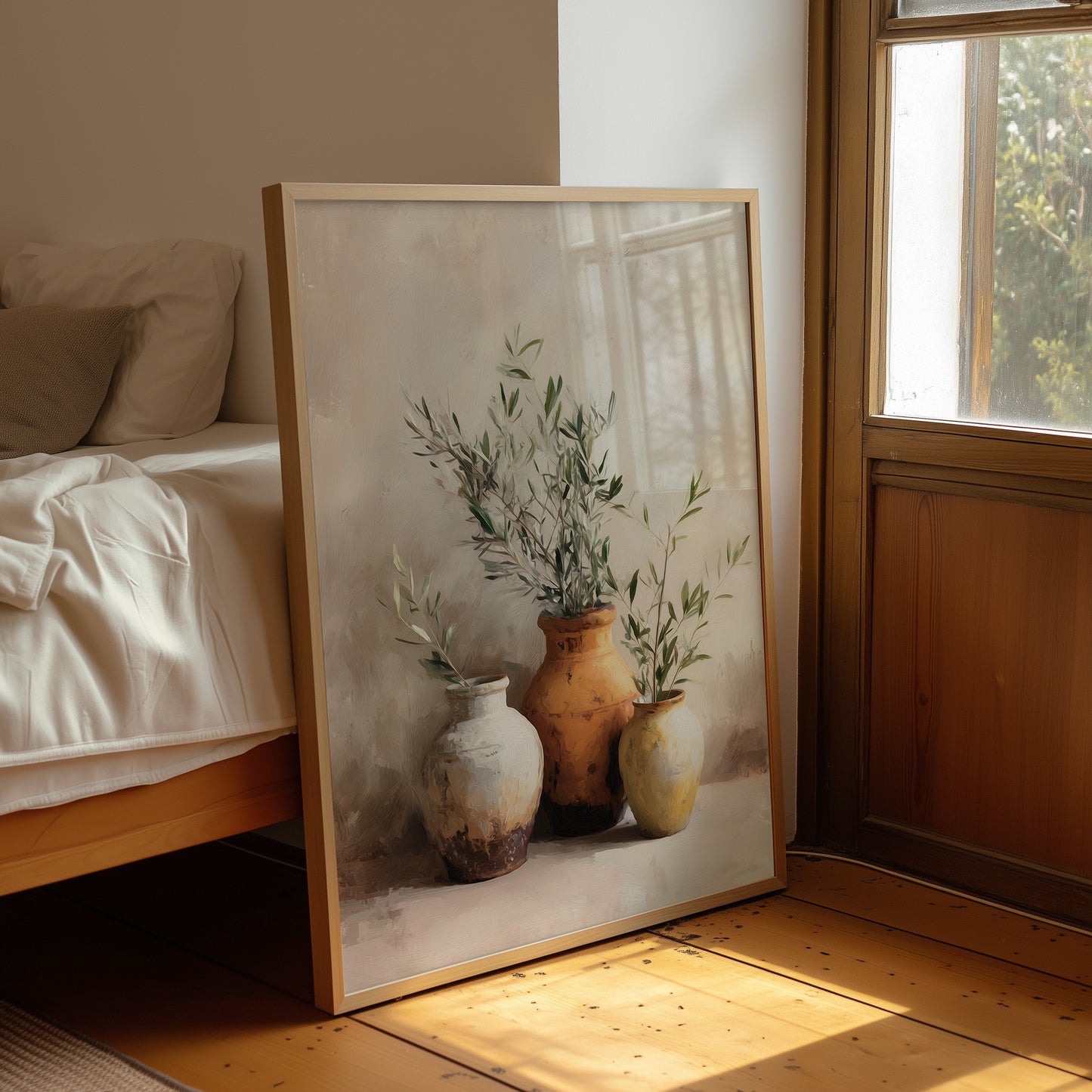 Whispers of Olive: Ceramic Trio in Harmony
