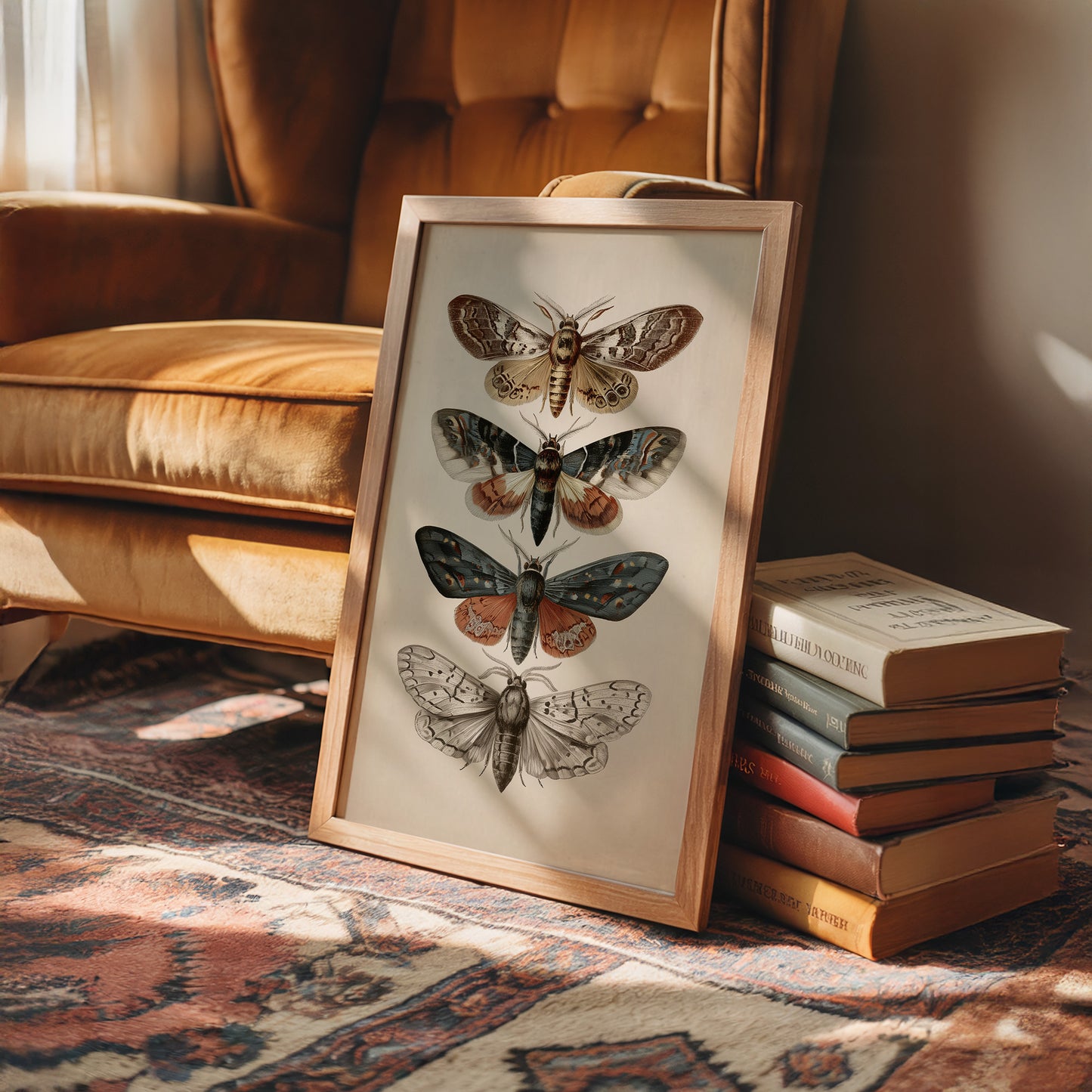 Nocturnal Symphony: Moths in Vintage Illustration