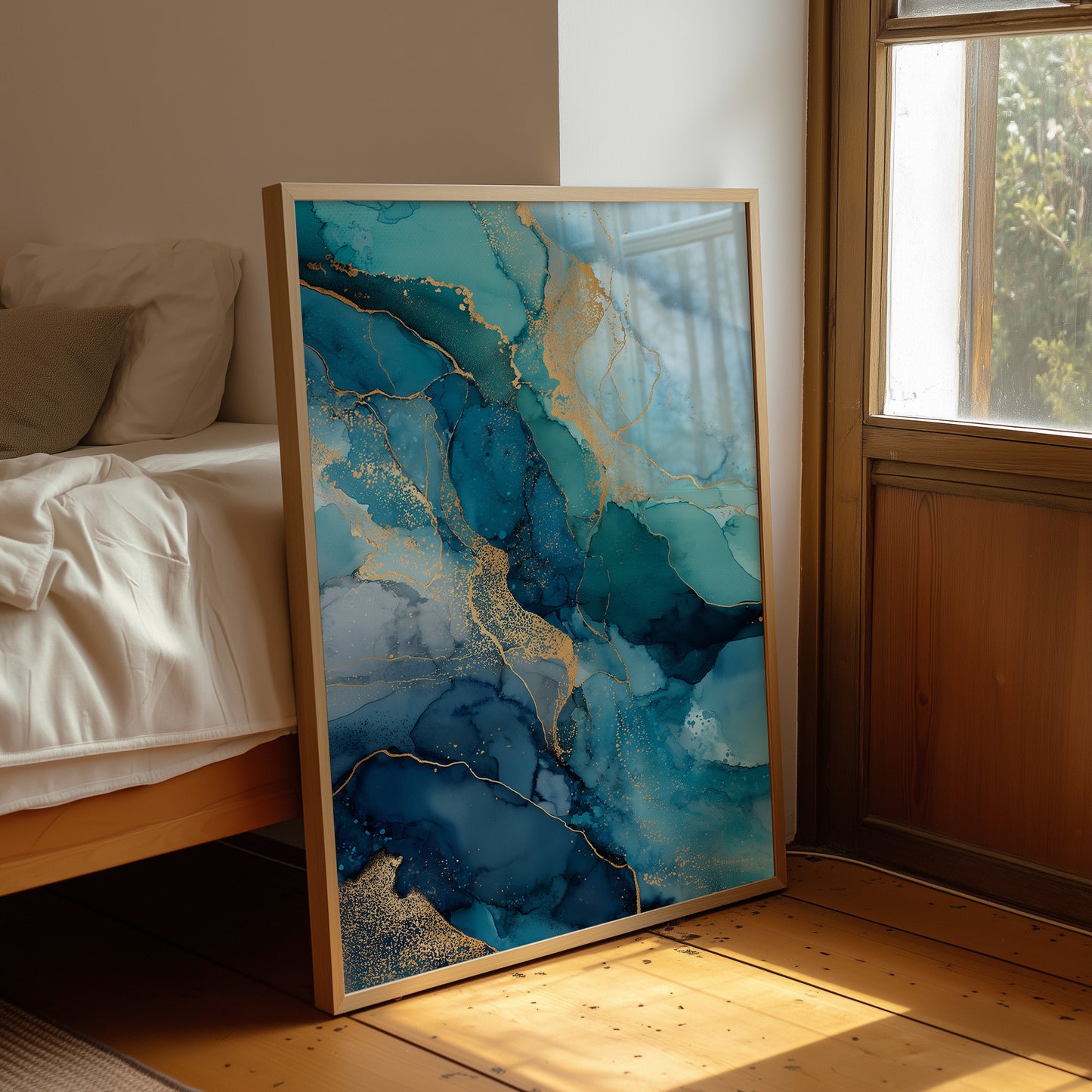 Gold Veins Through Ocean Depths